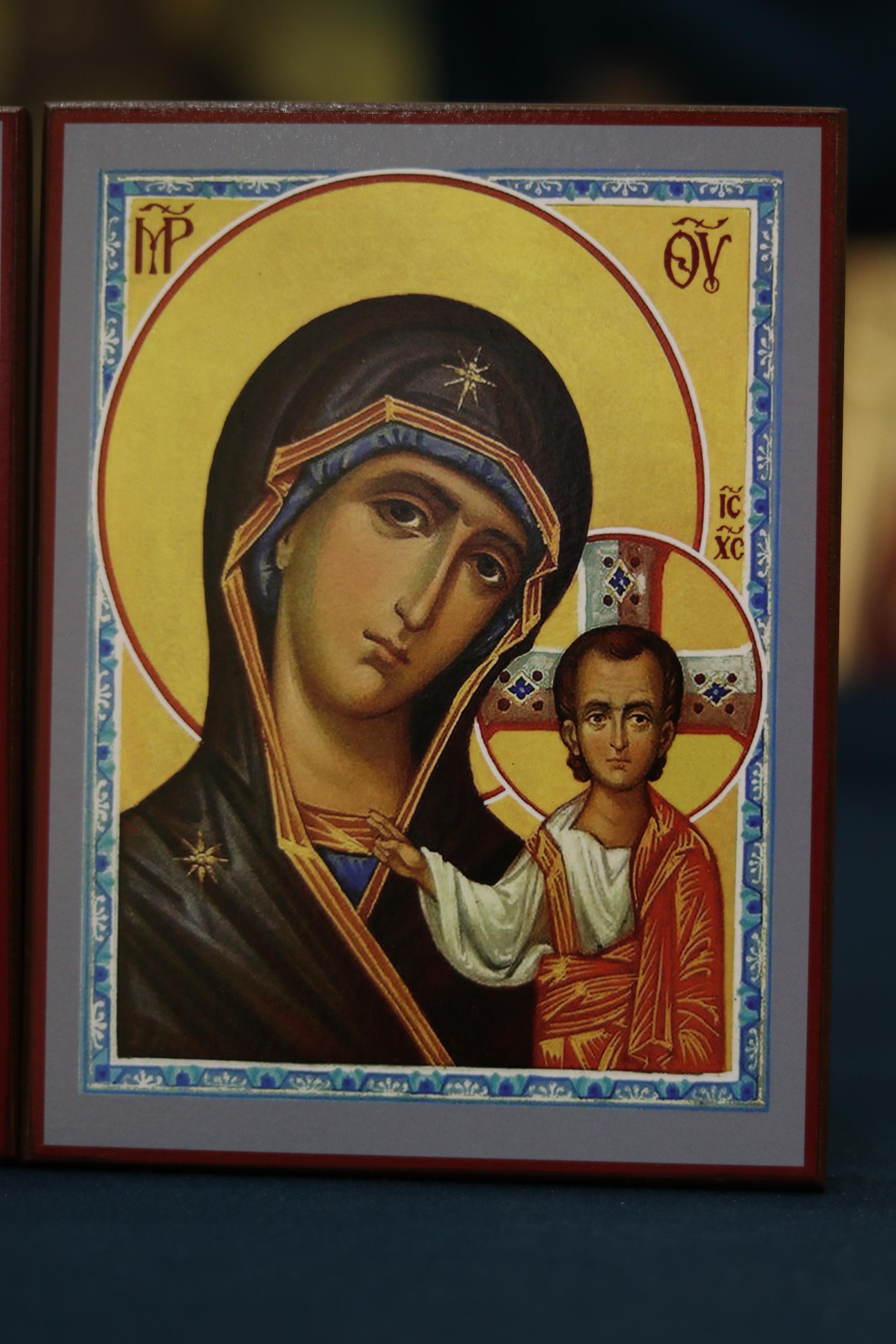 Wedding Icon Set Kazan Mary Jesus Wooden Orthodox 7.9x5.9in
