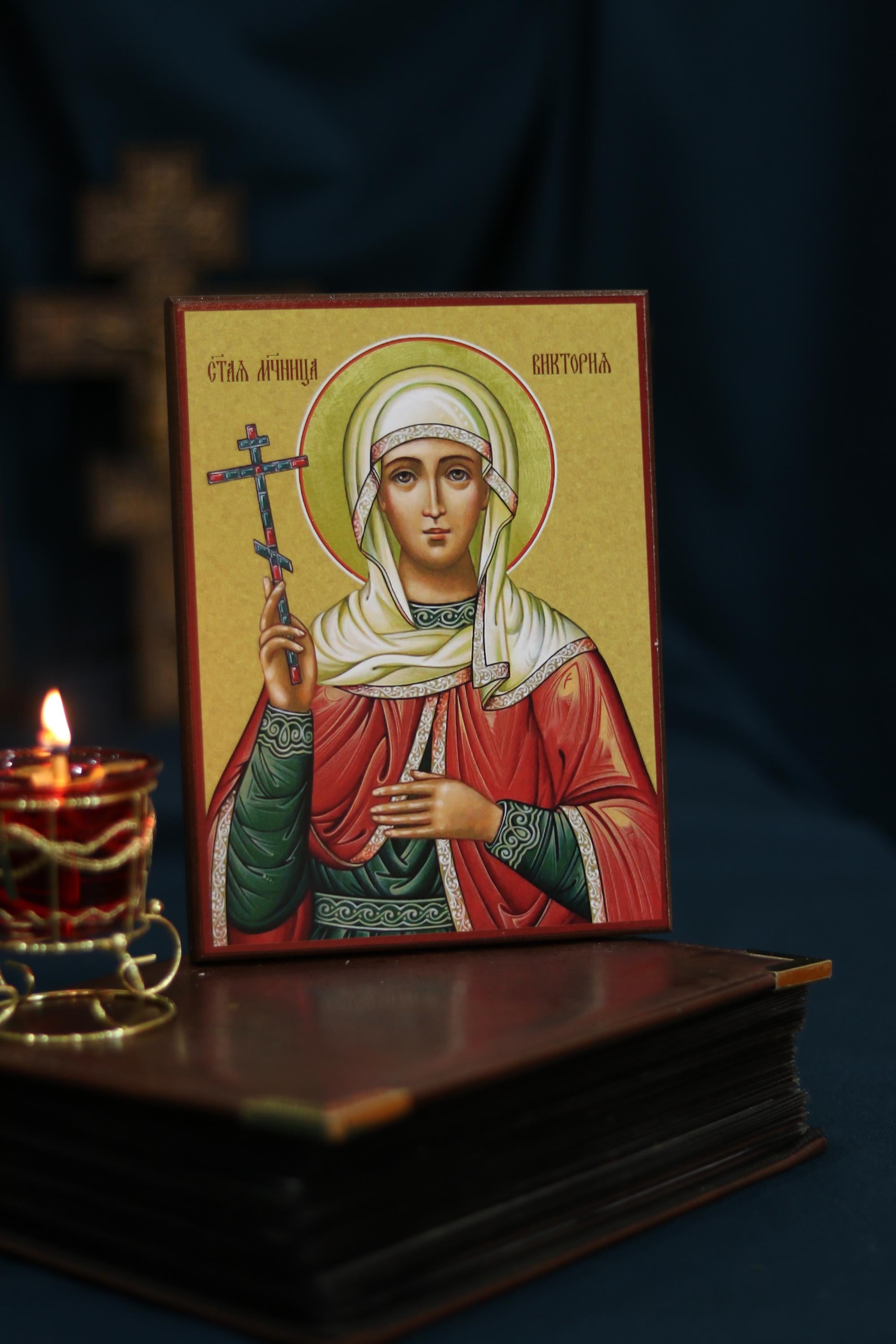 Saint Victoria Icon Wooden Icon Orthodox Religious Art