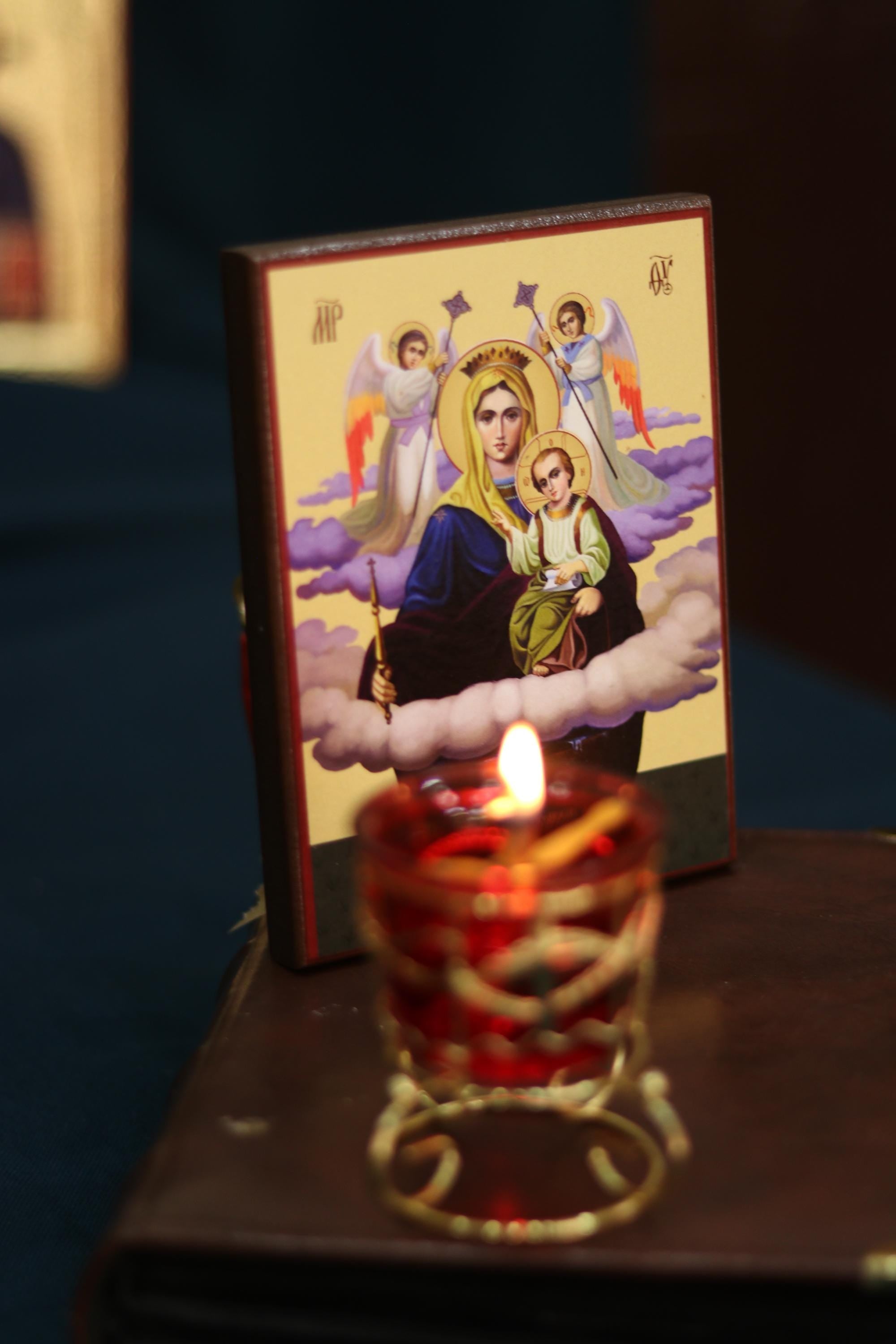 Life Giving Spring Mother of God Icon Wooden Icon Orthodox