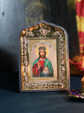 Icon of Jesus Christ, Folding icon, Jesus christ, Mother of god, Orthodox icon, Small icon, Pocket icon, Christian icon, Icon 6x9 cm