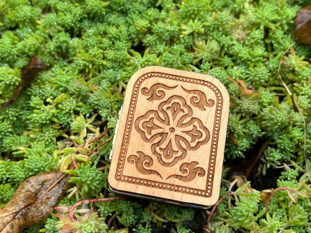 Christian incense set: white ceramic censer, triptych icon, 50 grams of Greek incense, 6 pcs. of coal.
