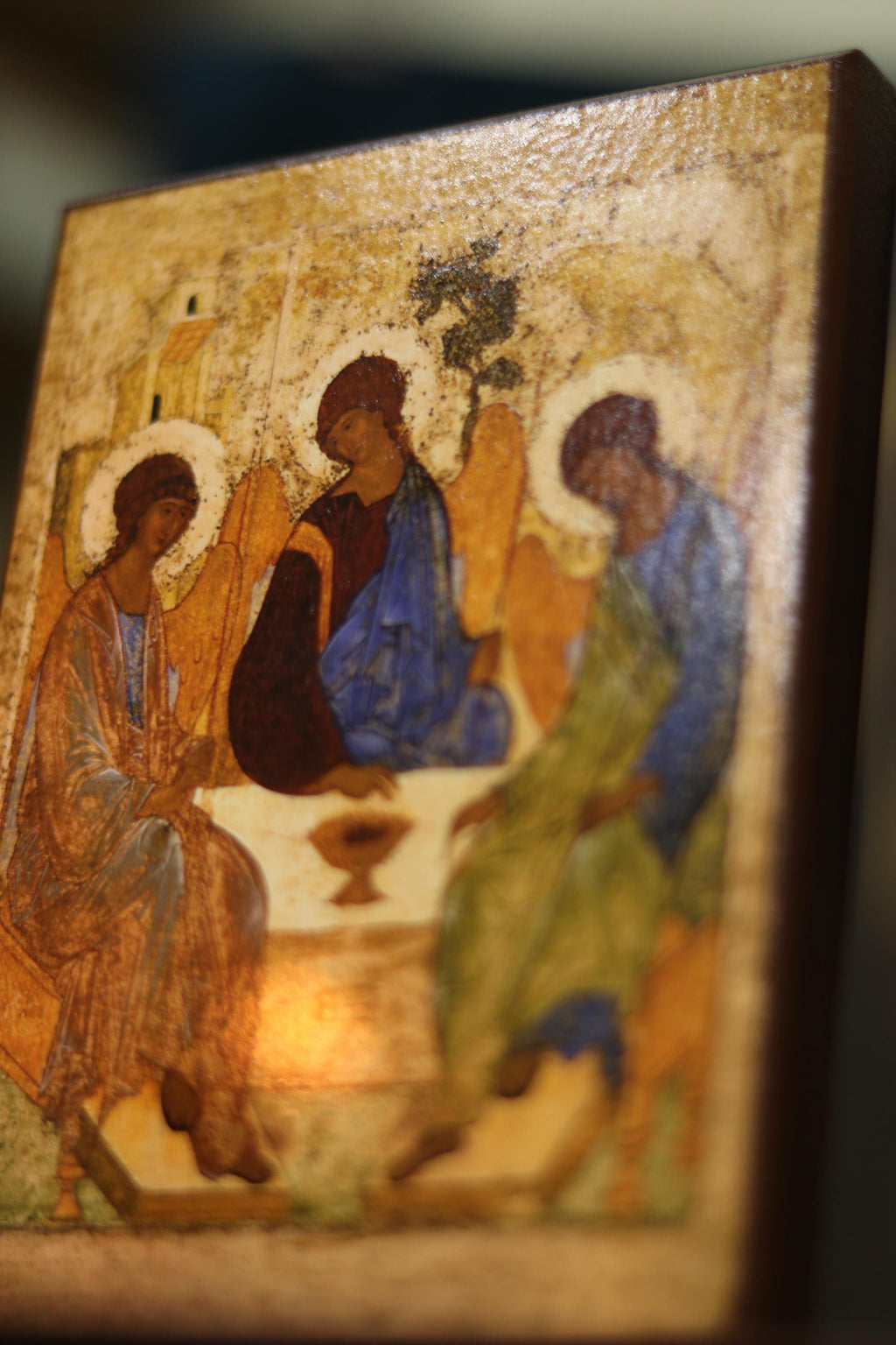 Holy Trinity Rublev Icon Wooden Icon Orthodox Icon Religious Art