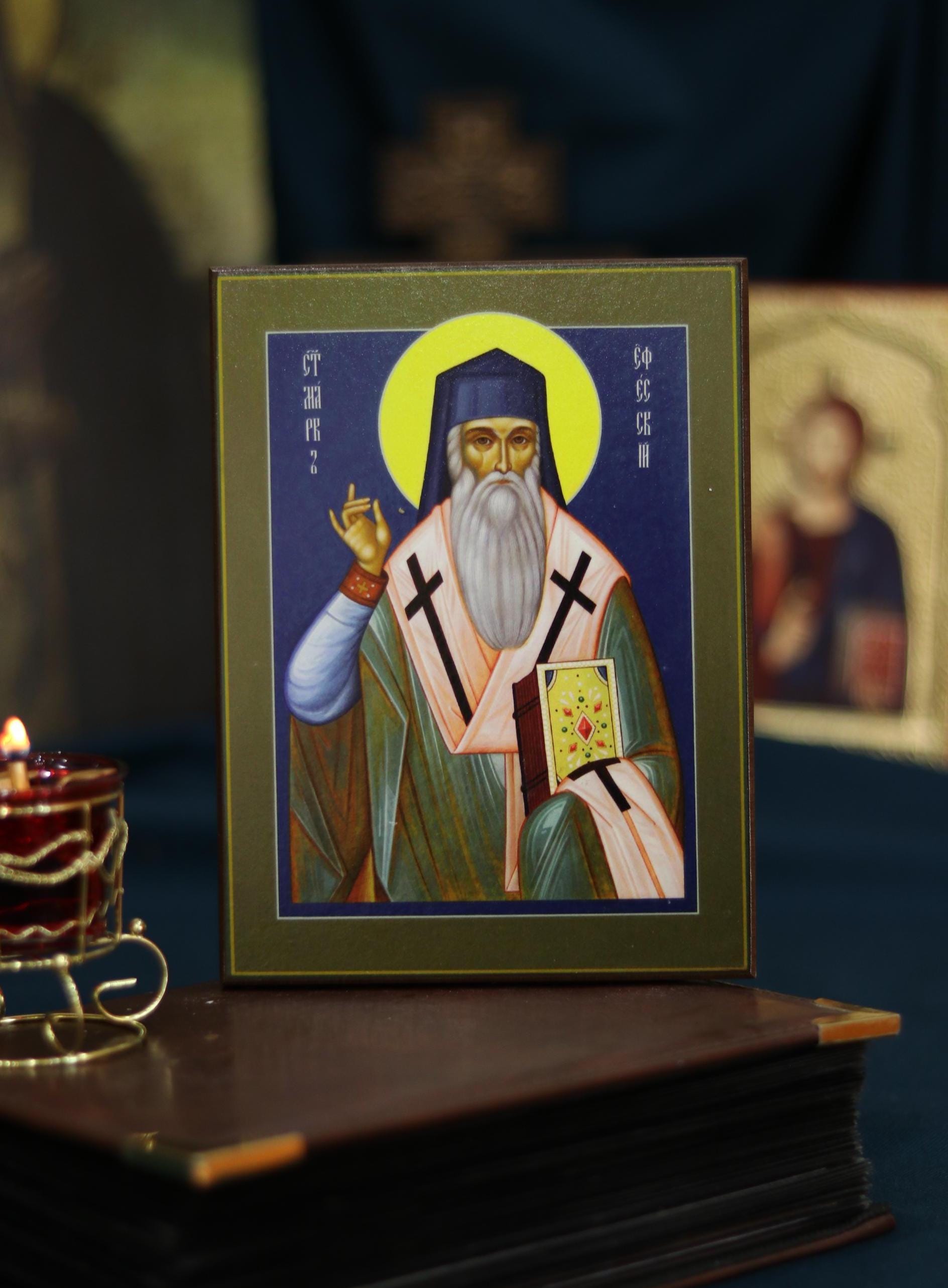 Saint Mark of Ephesus Orthodox Wooden Icon Christian Prayer