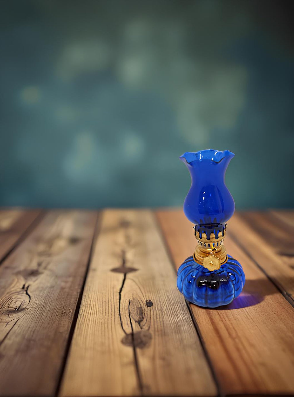 Glass Oil Lamp 11cm x 5cm, Blue Icon Lamp, Retro Lamp, Vintage Oil Candle, Orthodox Prayer Lamp, Eastern Orthodox, Church Oil Lamp