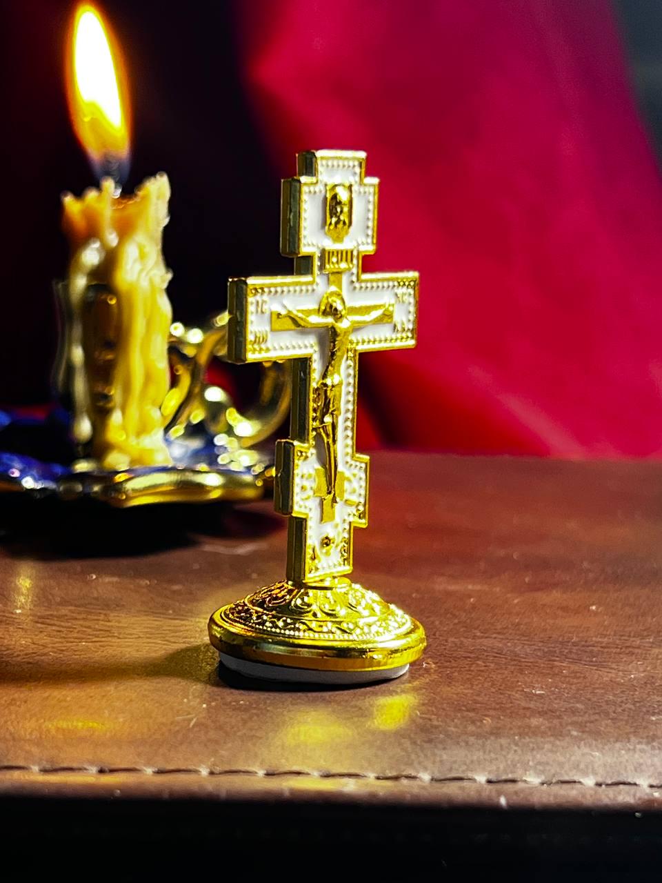 Metal cross. Orthodox cross. Matal car orthodox cross. Crucifix. Matalcross. Maetal car cross. Christian cross. Religious car decor