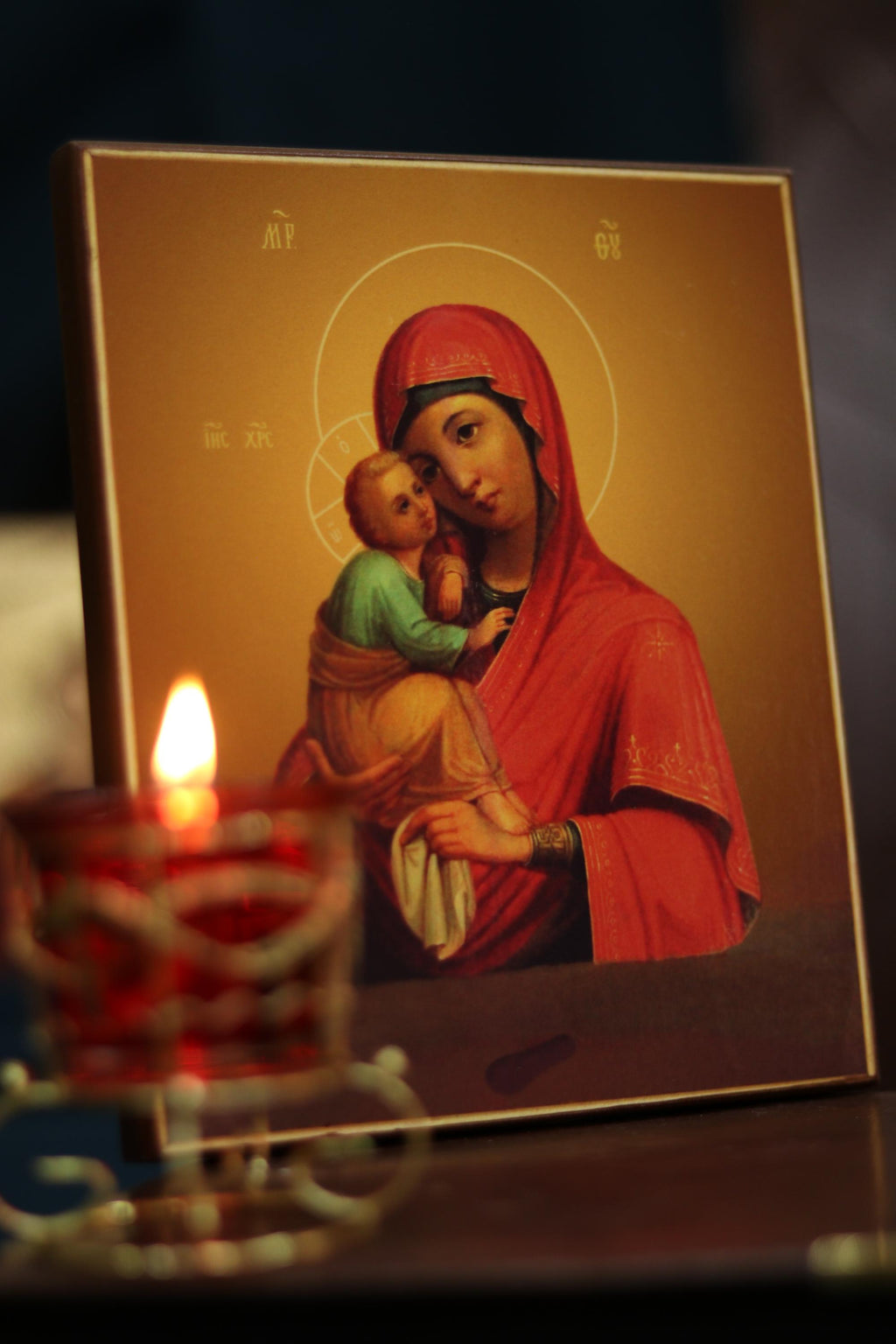 Virgin Mary Tenderness Icon Orthodox Wooden Icon Christian Gift