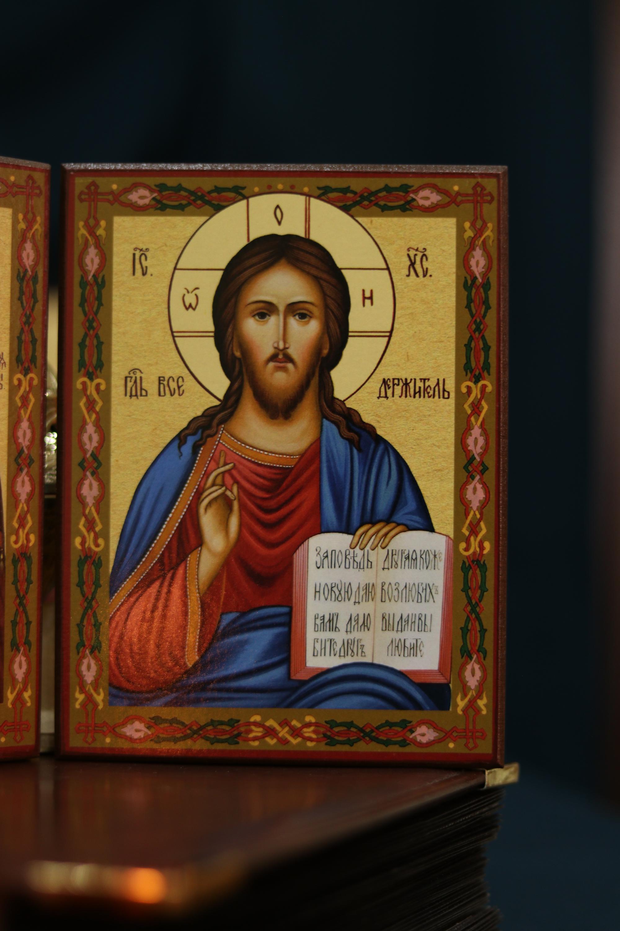 Wedding Icon Set Vladimir Mother of God Wooden Orthodox Icons 6.3x4.7in