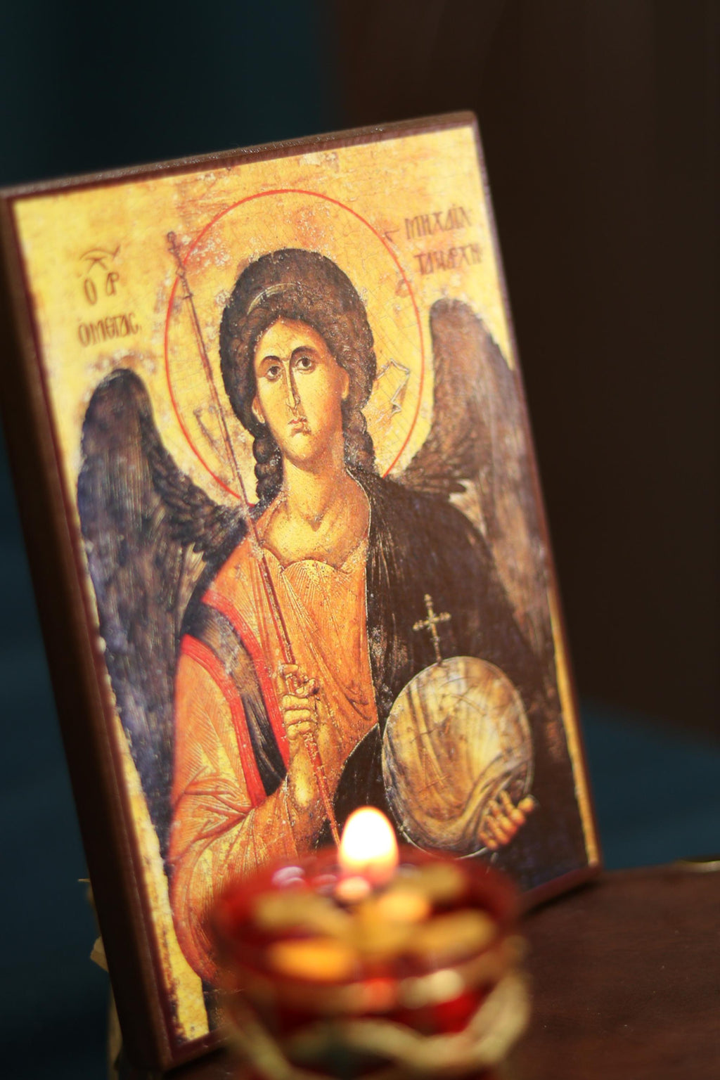 Archangel Michael Byzantine Icon Orthodox Wood Icon
