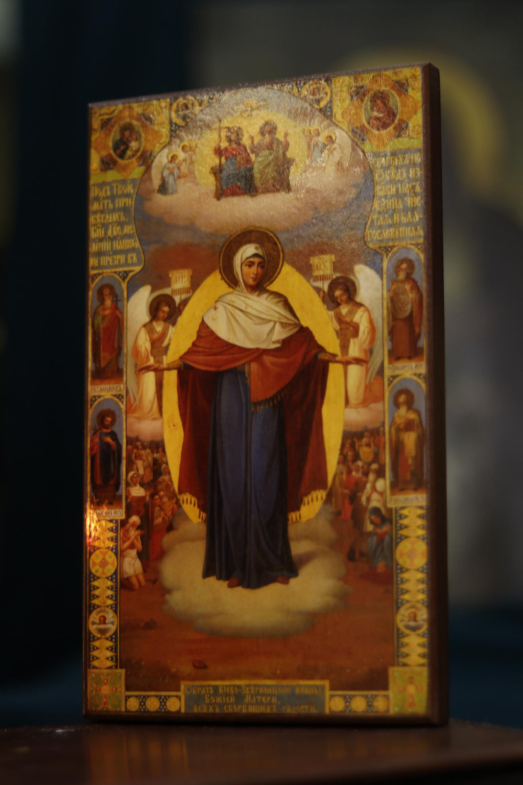 Joy of All Who Sorrow Icon Wooden Icon Orthodox