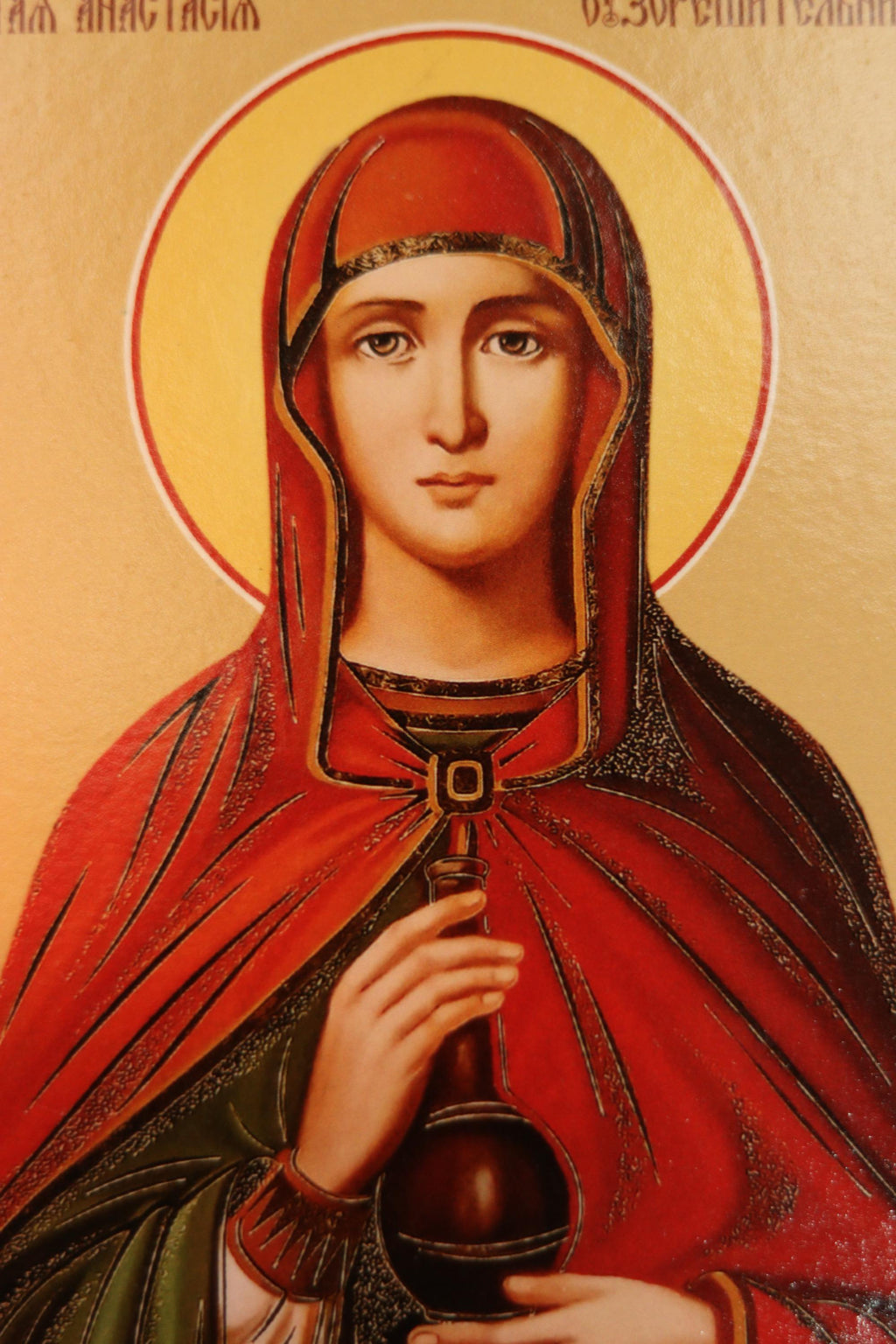 Orthodox Icon Saint Anastasia Wooden Icon, Christian Wall Decor