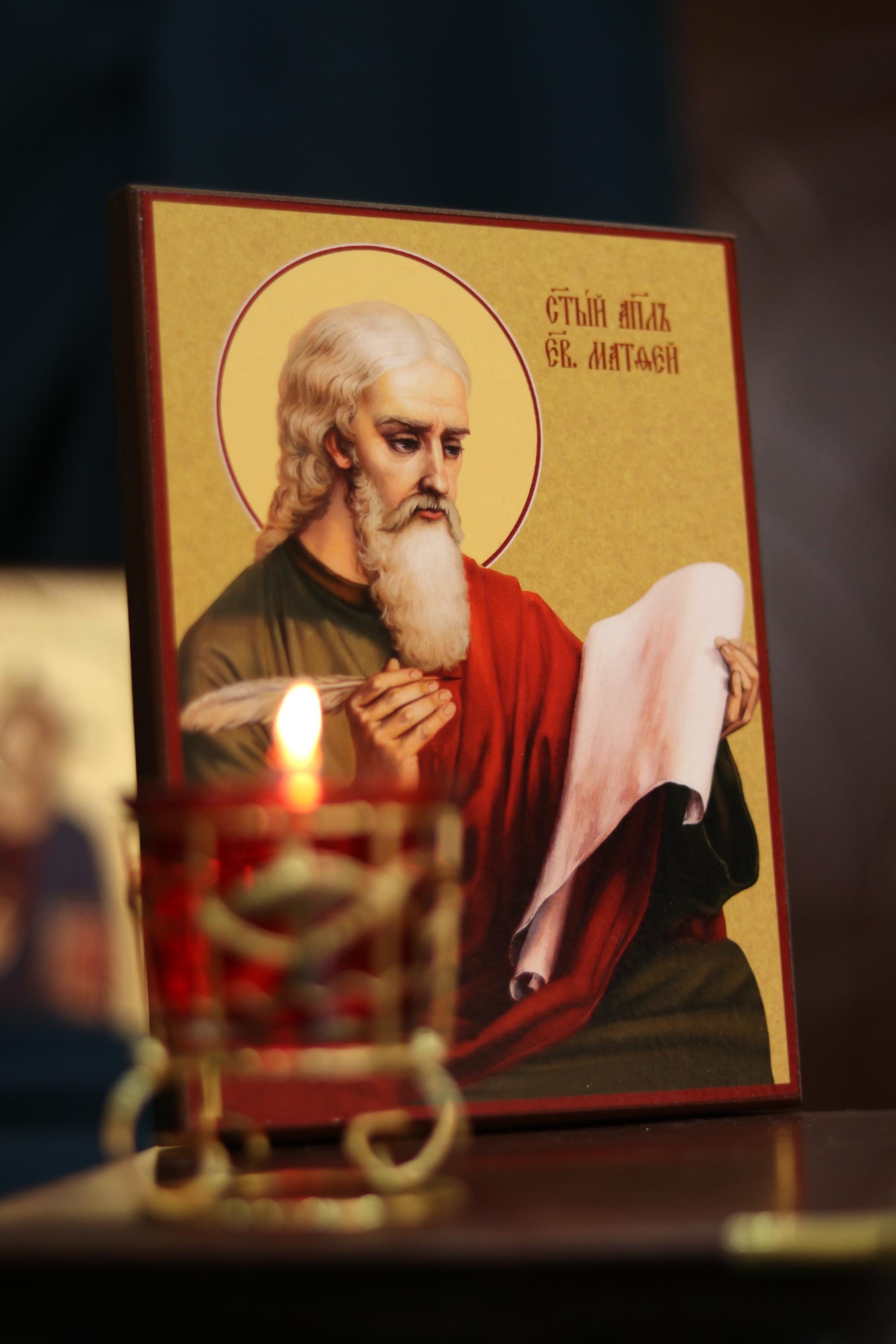 Saint Matthew Apostle Icon Wooden Icon Orthodox
