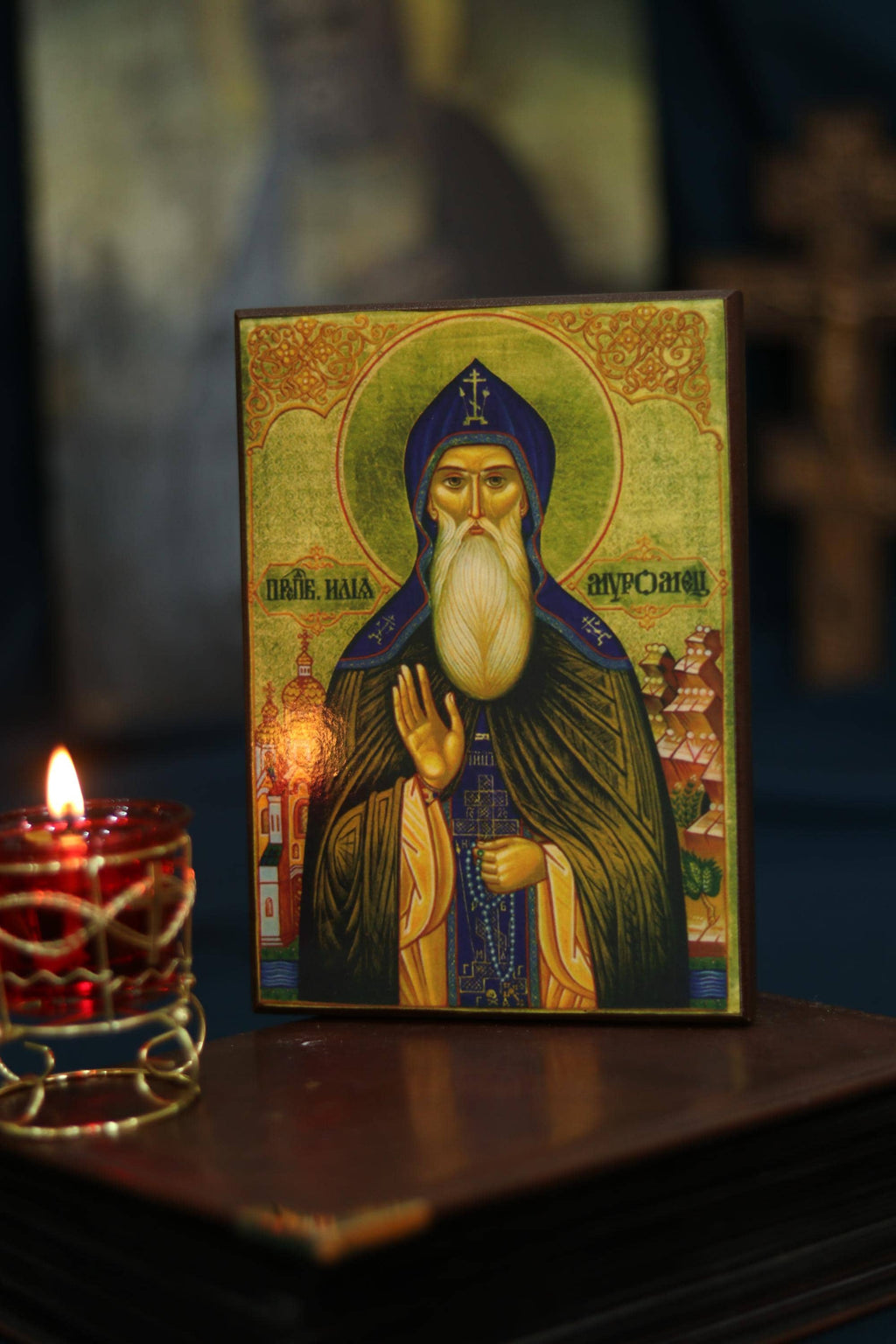 St Ilya Muromets Icon Orthodox Wooden Icon Christian Wall Decor