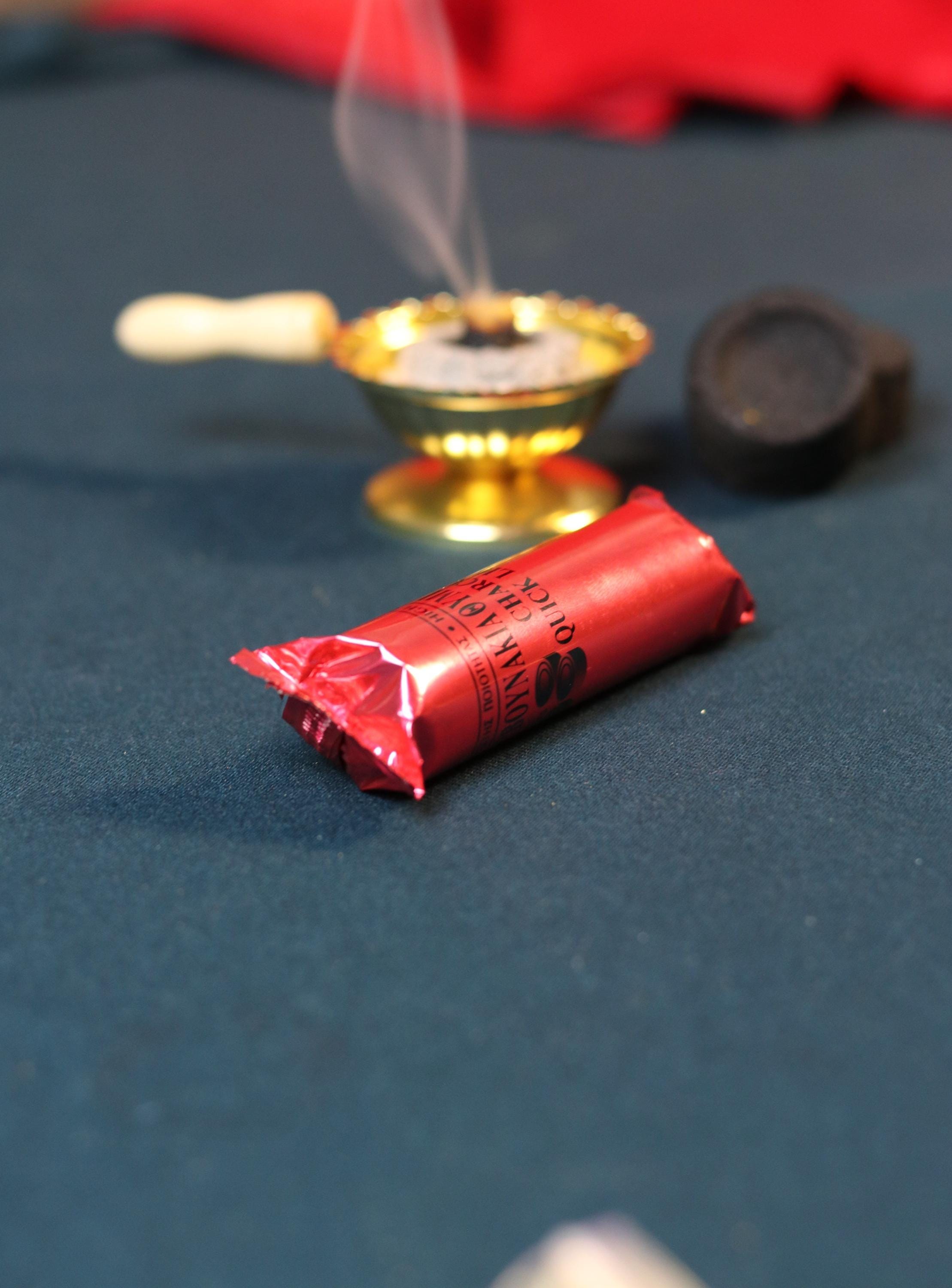 Orthodox Incense Set – Metal Censer, 60g Natural Resin Incense, Charcoal Tablets, Prayer Burner for Home Altar or Church Use