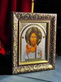 Jesus icon, Orthodox icon, Orthodox christian, Jesus painting, Jesus art, Christianity art, Godparent gift, Lord Pantocrator, Icon 21x24 cm