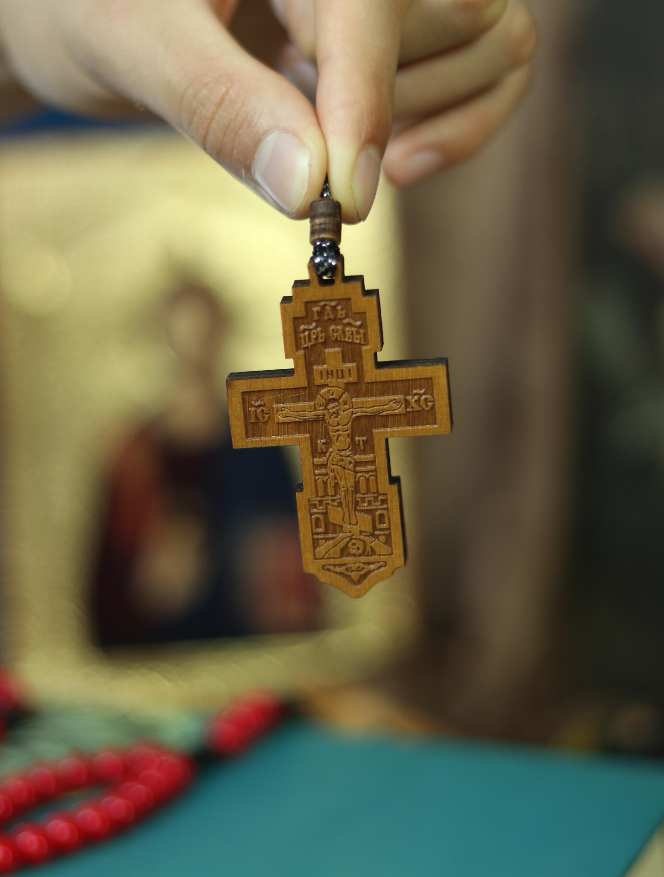 Wooden Car Cross Pendant, Orthodox Car Cross, Jesus Christ Cross, Christian Pendant, Wooden Crucifix, Orthodox Church Gift
