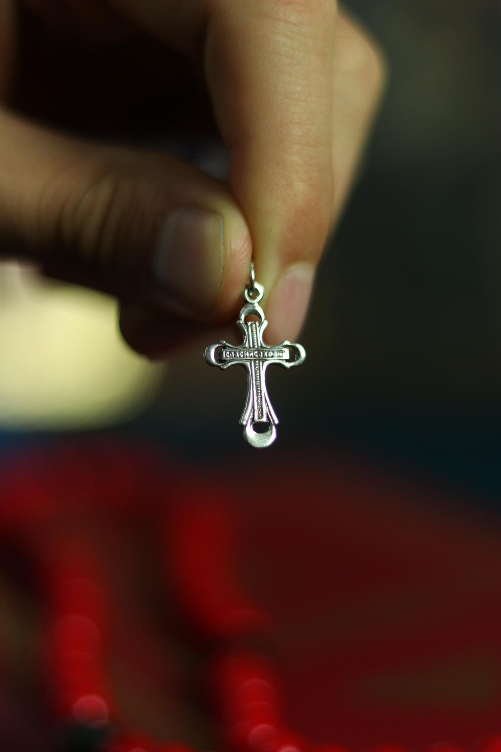 Sterling Silver Orthodox Cross Pendant | 0.67 in Tall | 1.23g | 925 Christian Crucifix Charm for Baptism & Daily Wear, greek orthodox cross