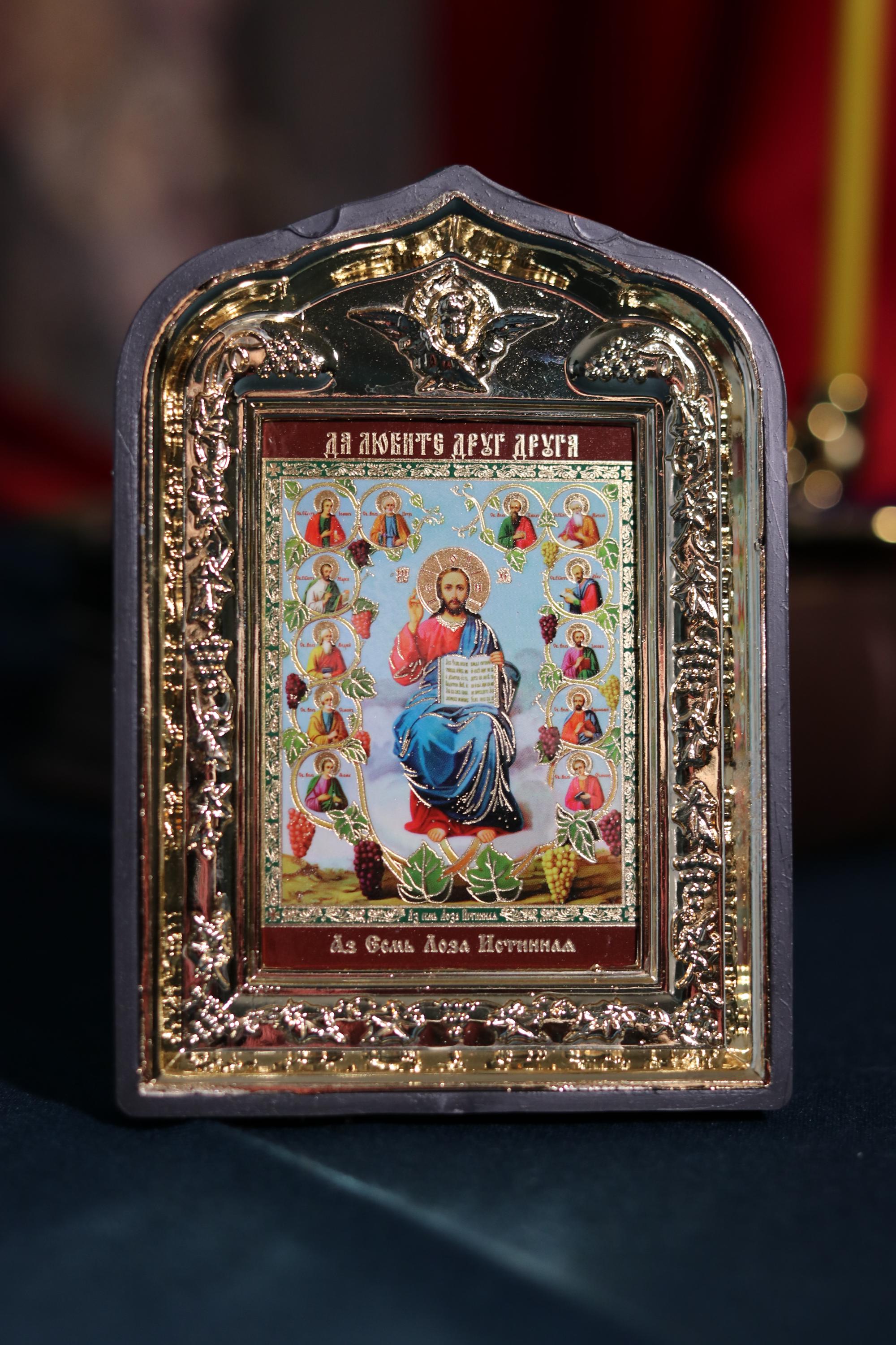 Jesus icon, Orthodox icon, Orthodox christian, Jesus painting, Jesus art, Christianity art, Godparent gift, Icon True Vine, Icon 10x14 cm