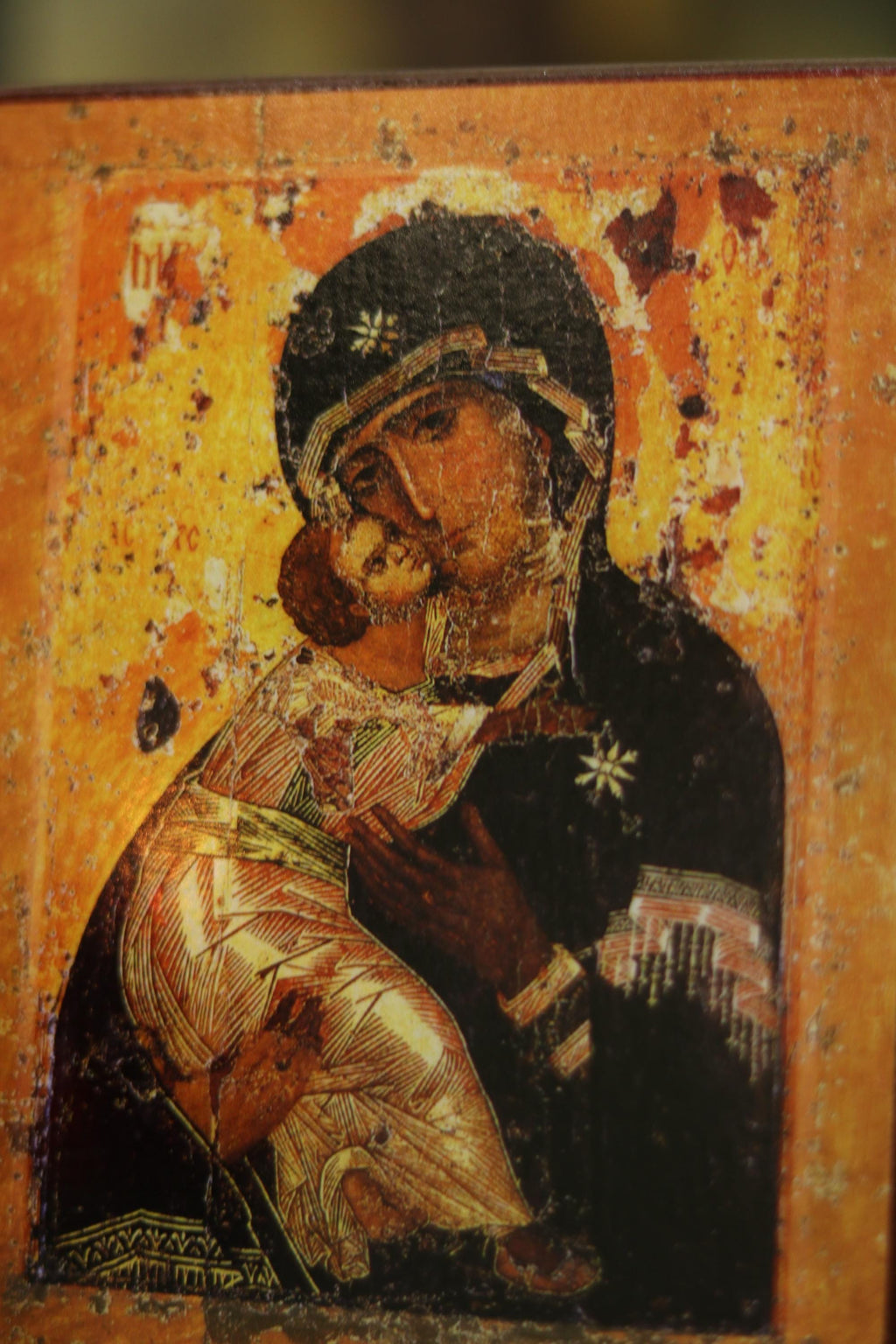 Virgin of Volodymyr Byzantine Icon Orthodox Wooden Icon
