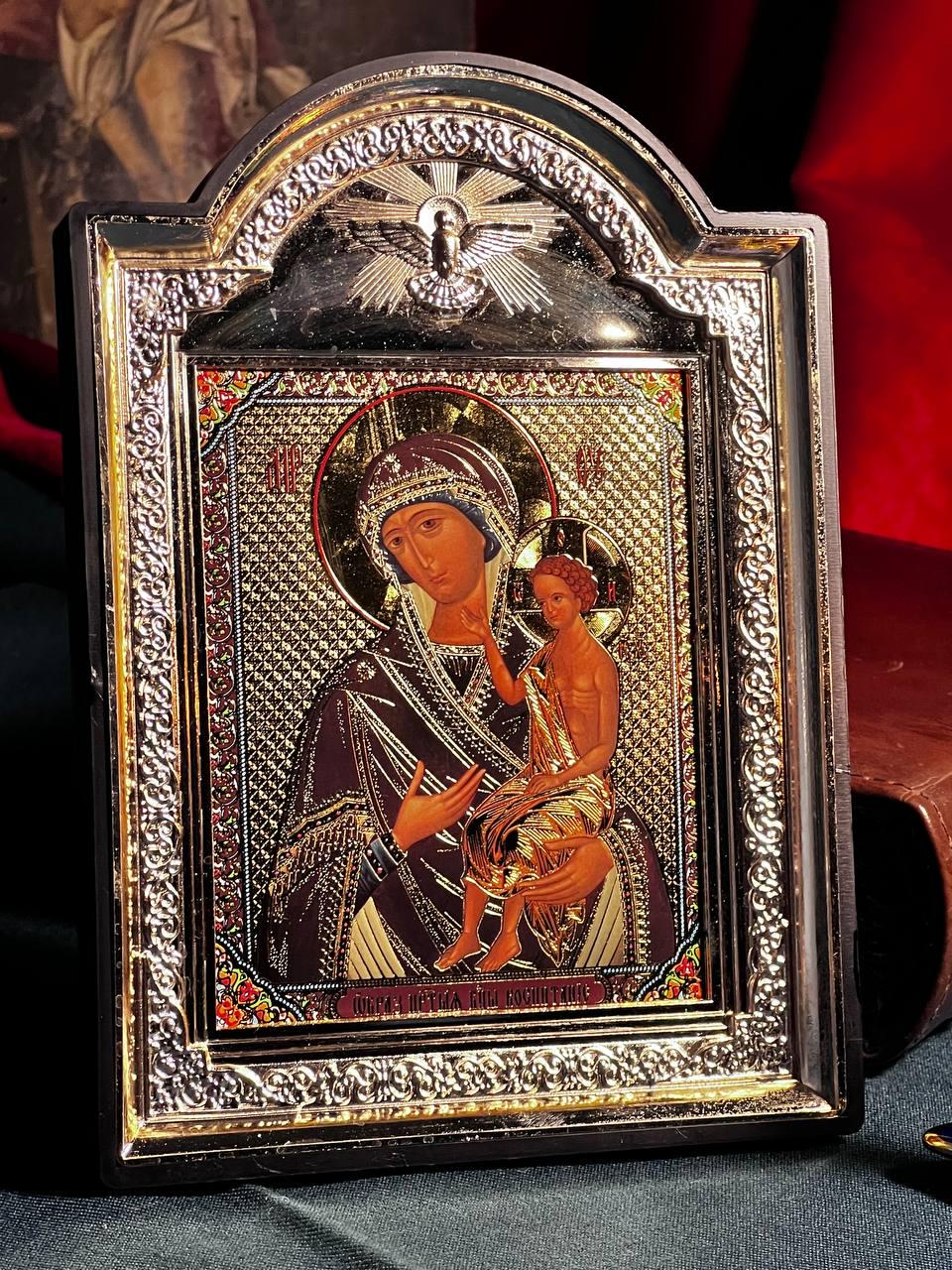 Icon of the Virgin Mary, God's mother, "The Nurturer" icon, Orthodox icon, Orthodox christian, Christianity art, Icon 14x19 cm