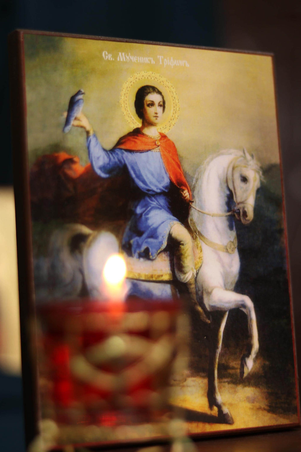 St Tryphon Icon Orthodox Christian Wooden Icon Saint Tryphon Gift