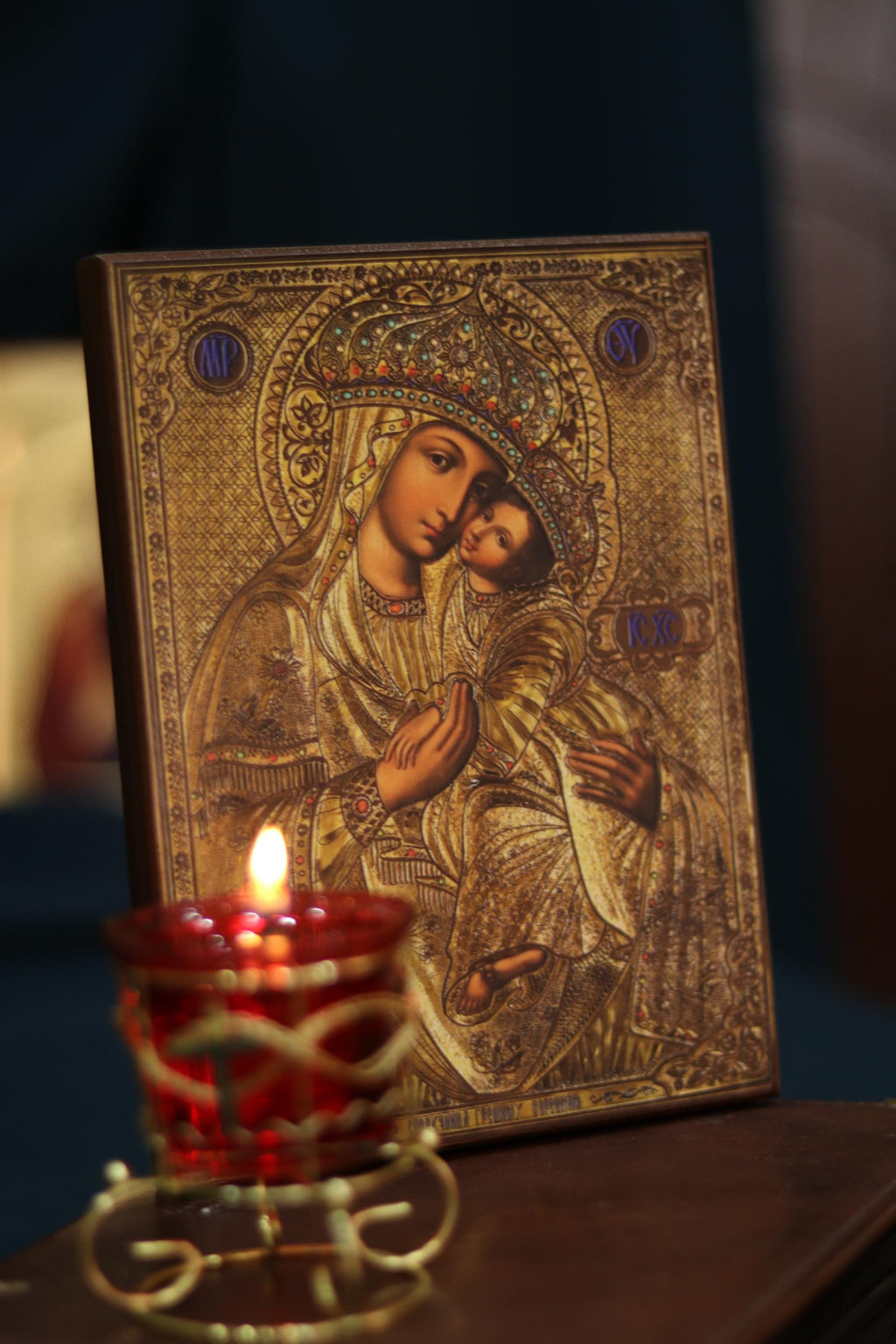 Surety of Sinners Mary Icon Wooden Icon Orthodox