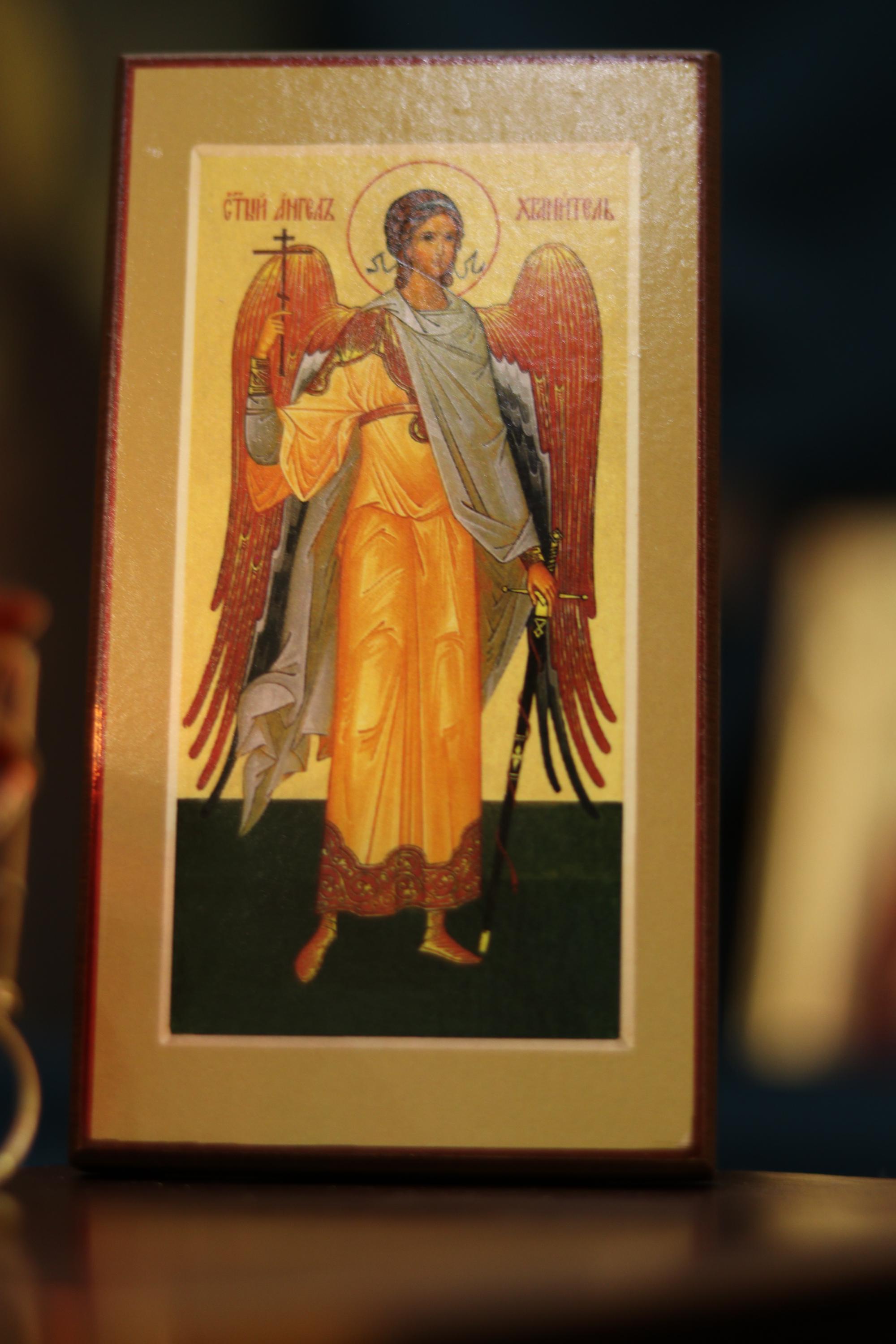 Orthodox Guardian Angel Icon Wooden,  Ash Wooden Icon