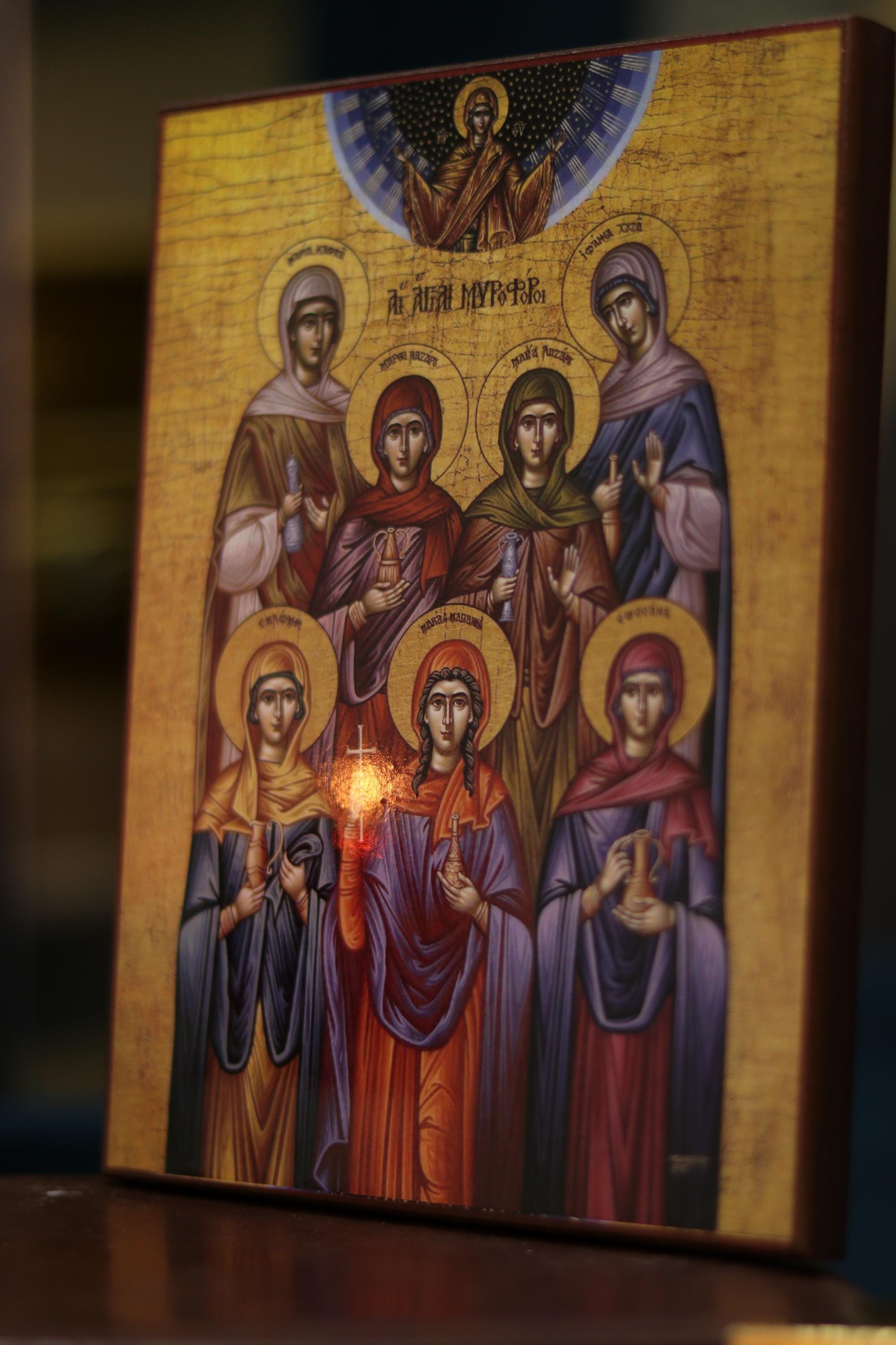 Holy Myrrhbearers Icon Wooden Icon Orthodox Religious Art