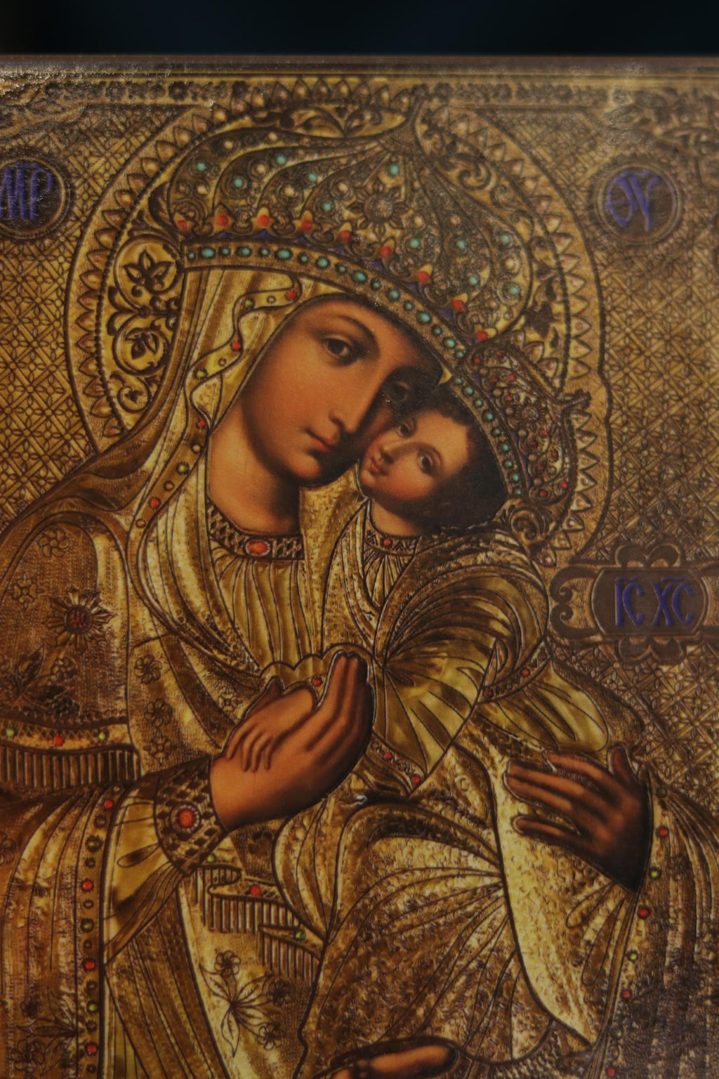 Surety of Sinners Mary Icon Wooden Icon Orthodox