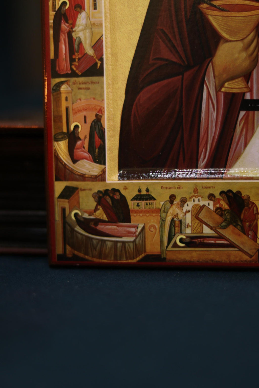 Saint Agapit of Kyiv Icon Wooden Icon Orthodox Christian Healing Icon