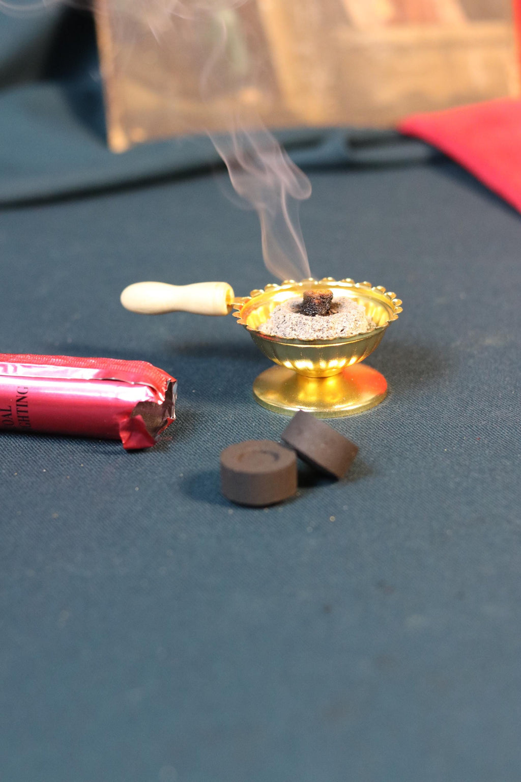 Orthodox Prayer Set – Metal Censer, 60g Monastery Incense, Charcoal Tablets, Incense holder, Incense burner, Incense sticks, Orthodox prayer