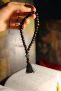 Orthodox Wooden Prayer Beads with Tassel – Handmade Black Wood Orthodox rosaries, prayer beads, first communion