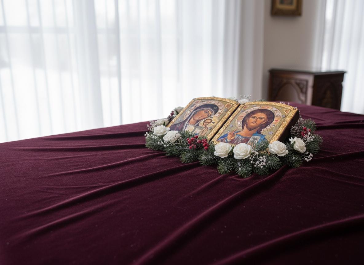 Orthodox Wedding Icon Set (different sizes): Mother of God & Christ Icons.