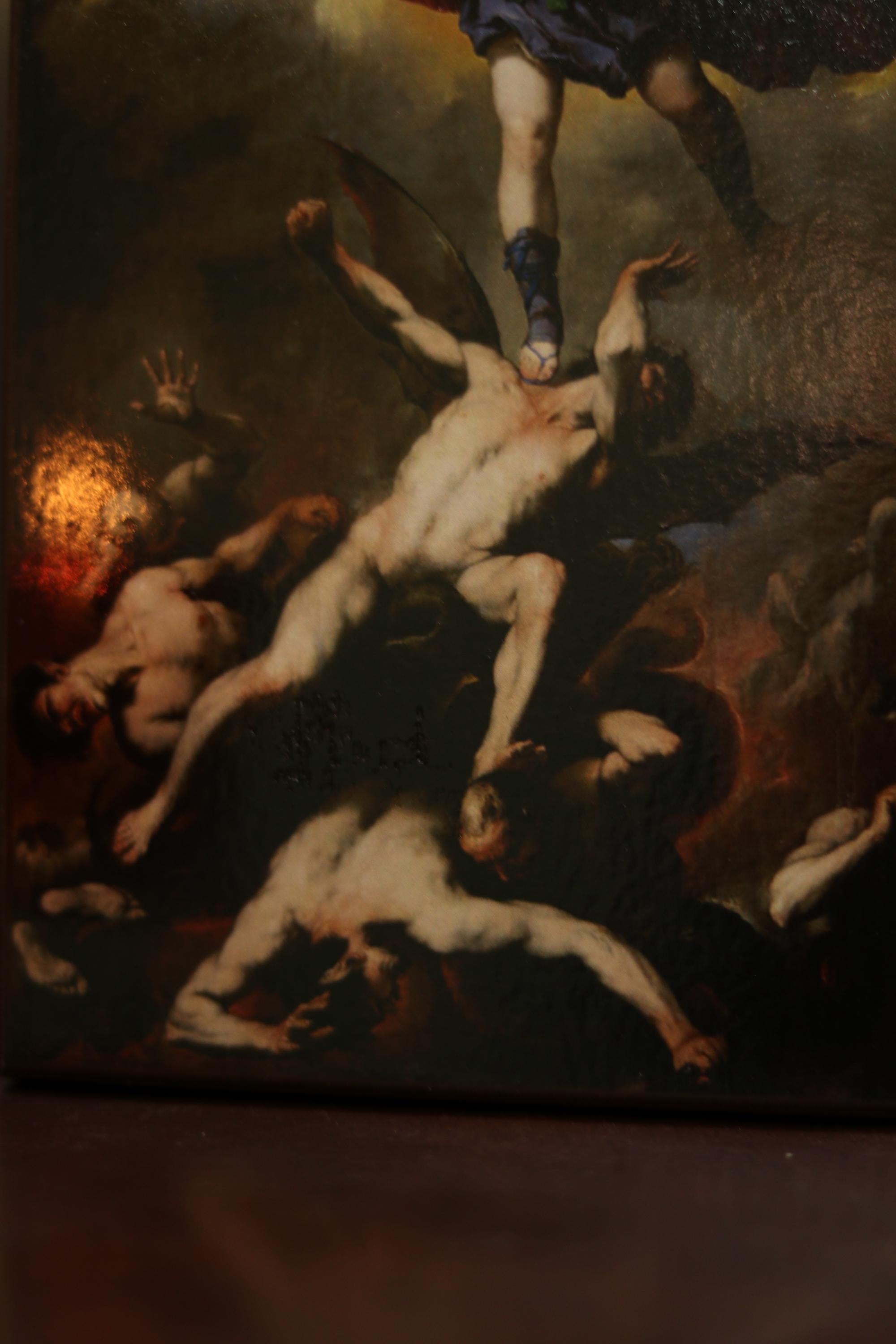 Fall of Rebel Angels Icon Wooden Orthodox Icon 7.9x5.1in