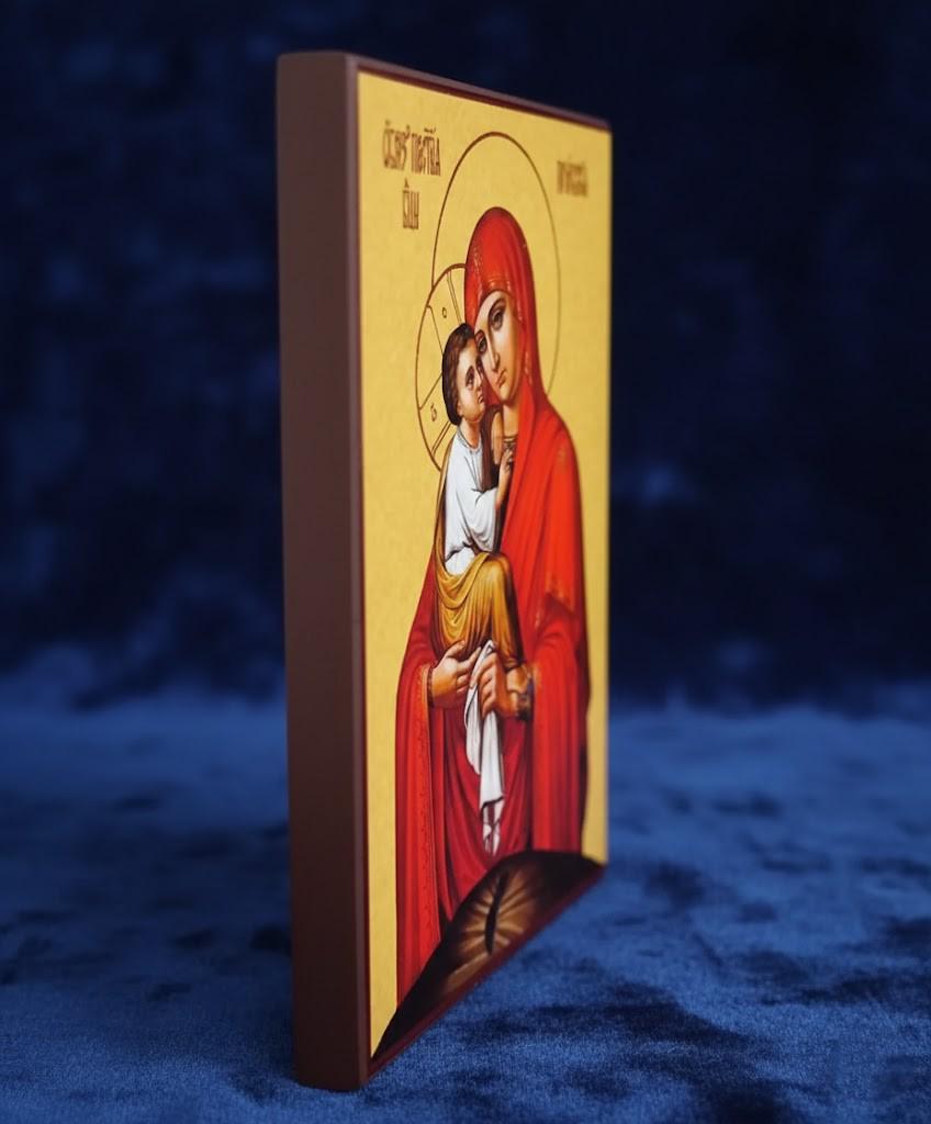 Pochaiv Mother Of God Icon Wooden Icon, Orthodox Icon, Holy Virgin Mary
