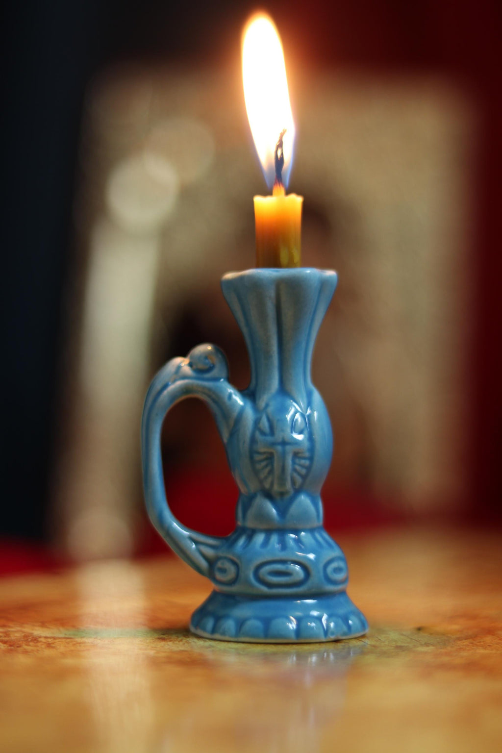Orthodox candlestick, Ceramic candlestick, Orthodox icon, Orthodox cross, Small candlestick, Retro candlestick, Gift candlestick.