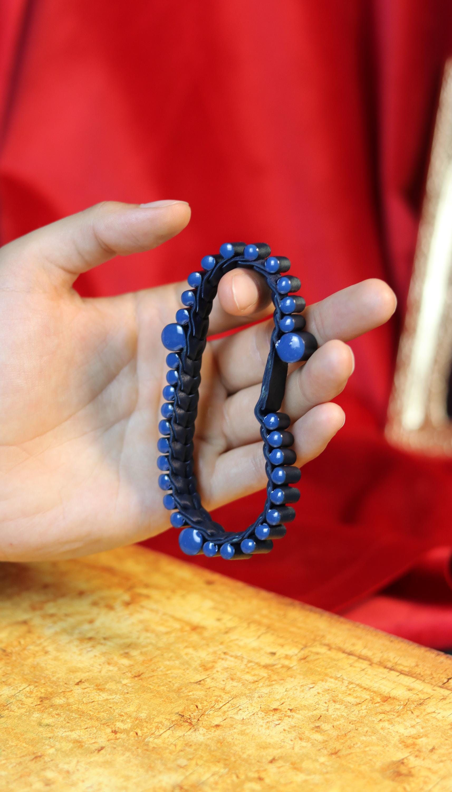 Handmade leather orthodox prayer rope, Chotki prayer rope, Rope bracelet, Prayer beads, Prayer bracelet, Brojanica, Rosenkranz