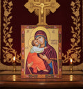 Vladimir Mother Of God Orthodox Icon Wooden Icon , Christian Decor, Prayer
