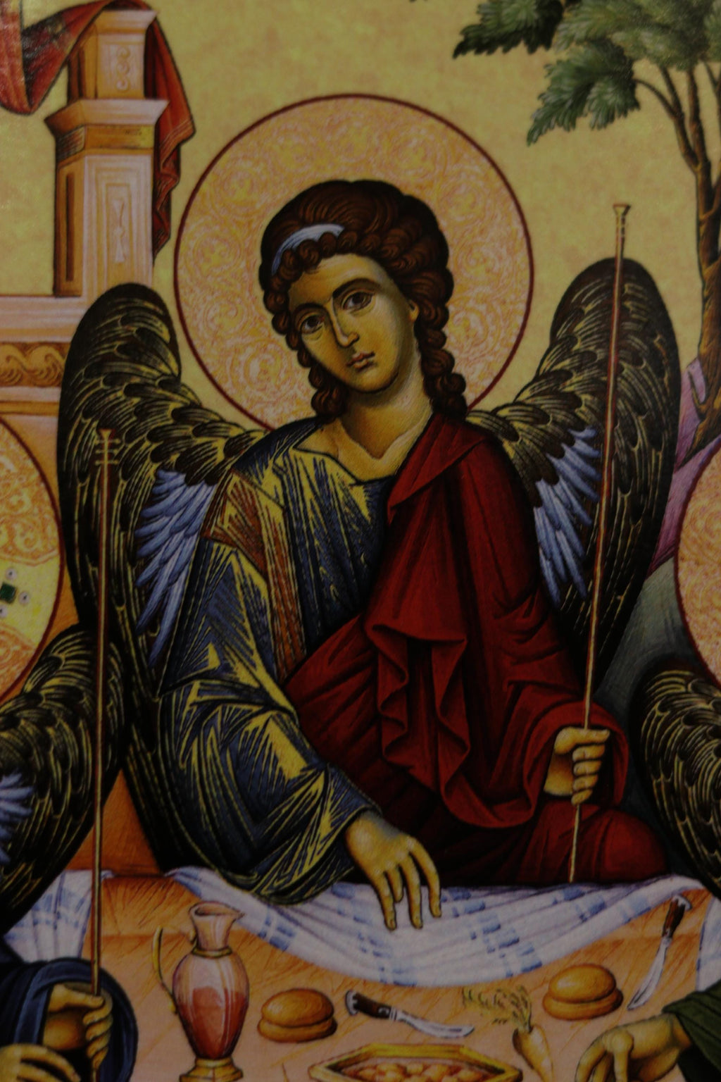Holy Trinity Orthodox Wooden Icon Christian Wall Art Prayer Icon