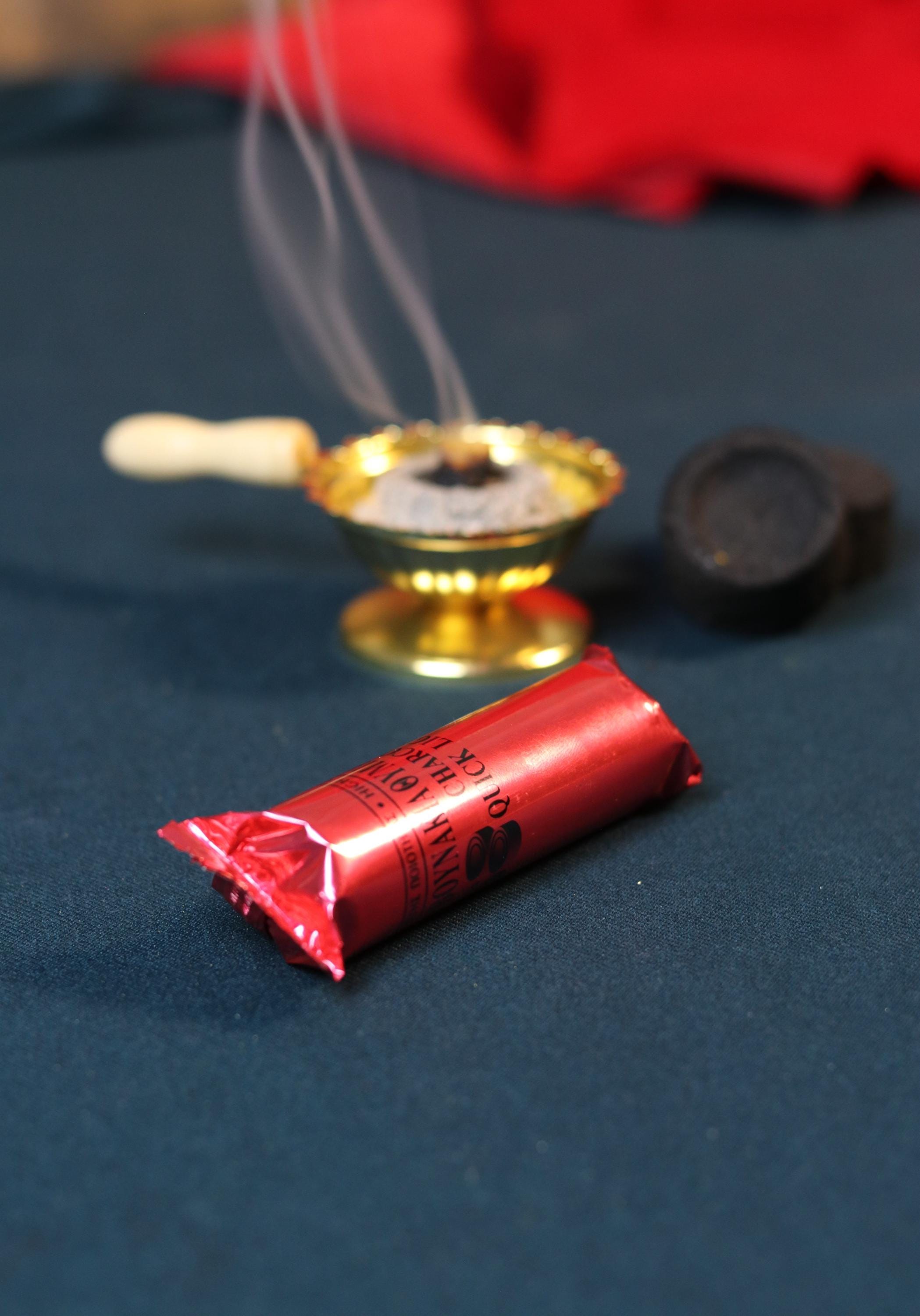 Quick Light Charcoal Tablets – 6pcs, 24mm (0.94 inch) Incense Coal for Bakhoor, Resin, Frankincense, Hookah