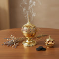 Christian incense set: censer, 50 grams of Greek incense and 6 tablets of charcoal.