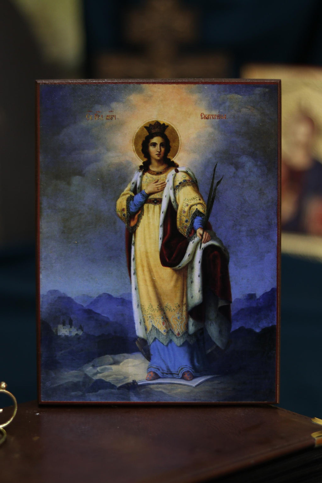 Saint Catherine Icon Wooden Icon Orthodox