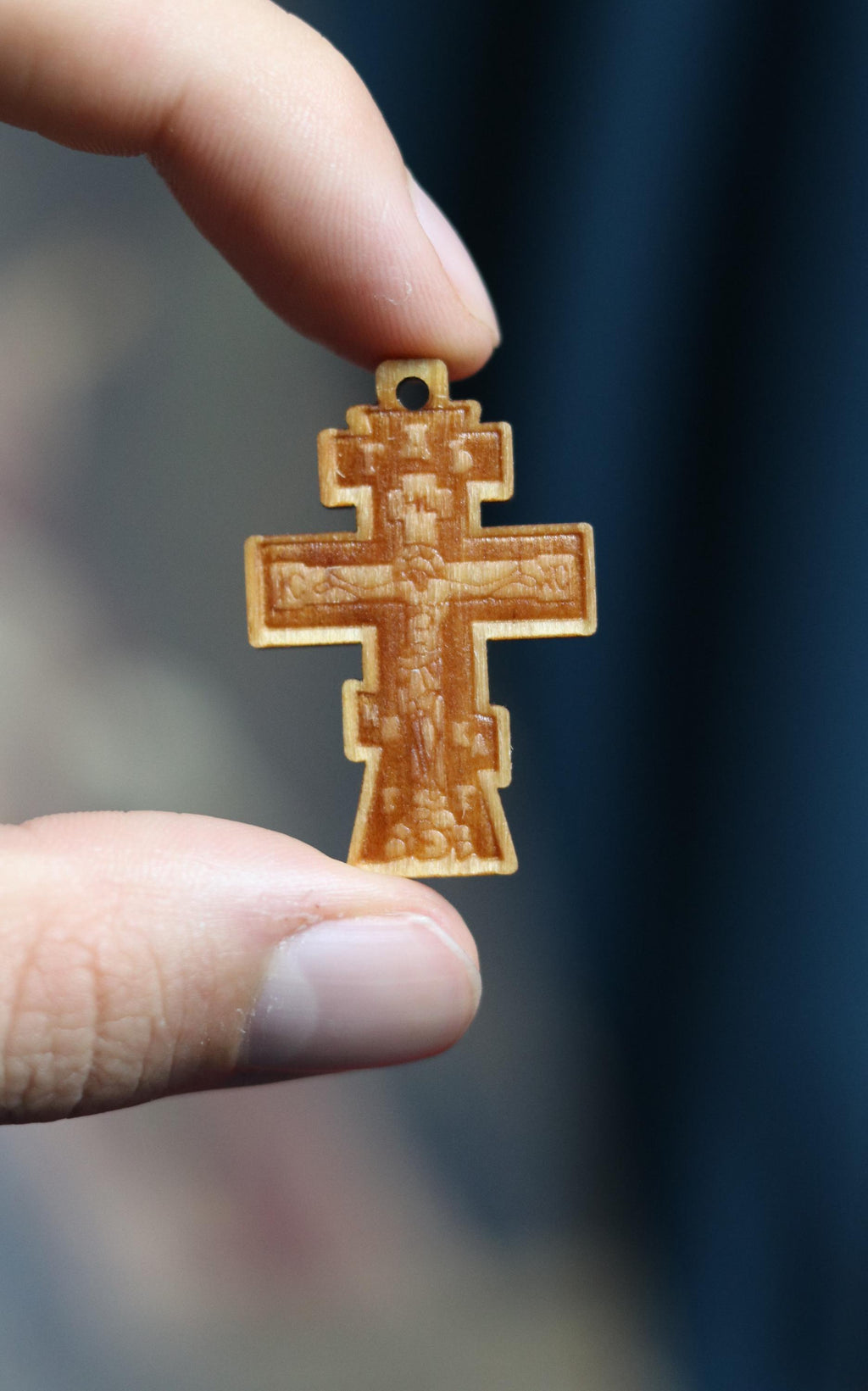 Wooden Orthodox cross, Wooden cross, Orthodox pendant, Christian cross, Jesus crucifix, Wlessed cross, Orthodox necklace, Eastern Orthodox