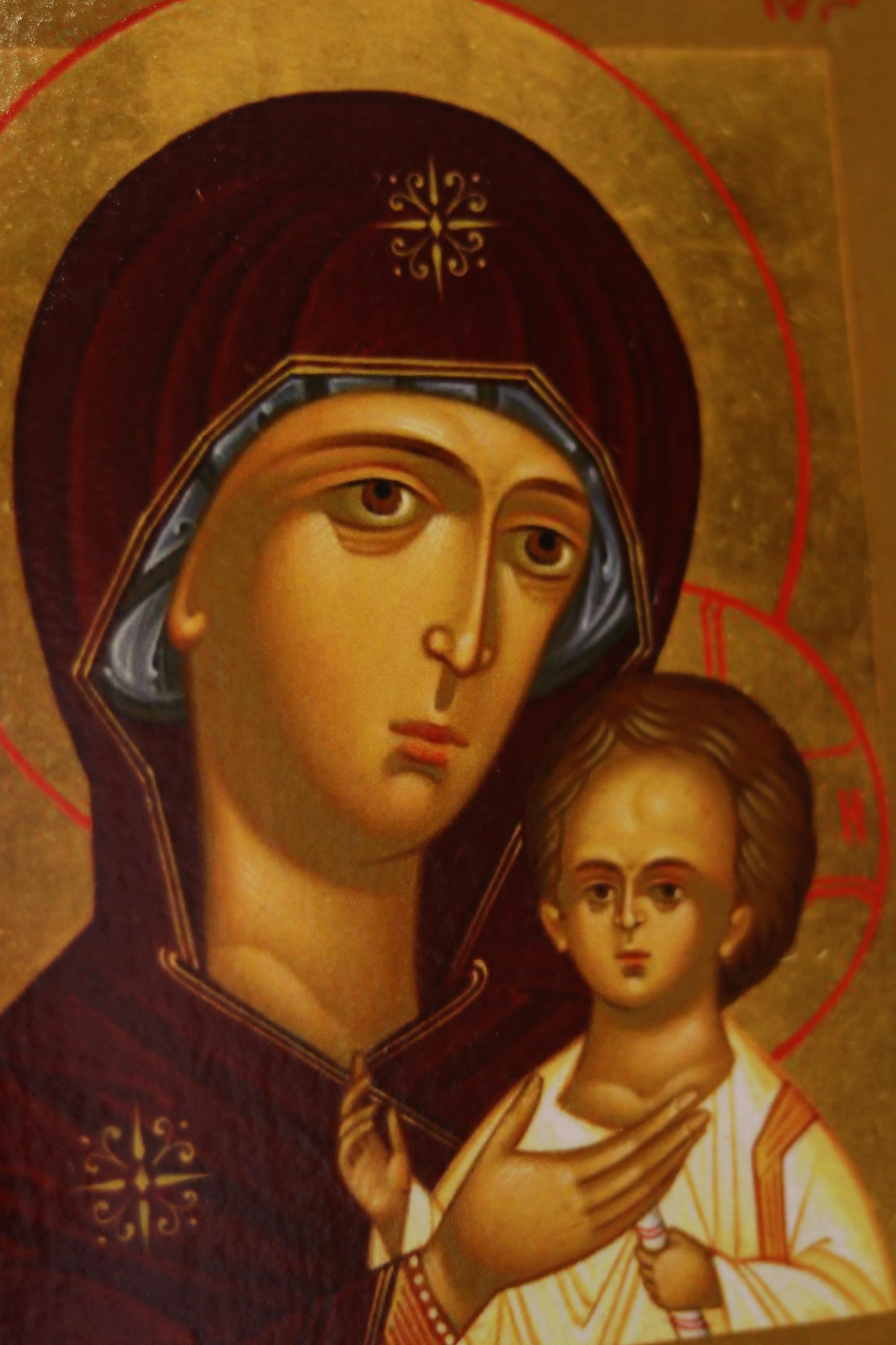 Petrovska Mother of God Icon Wooden Icon Orthodox
