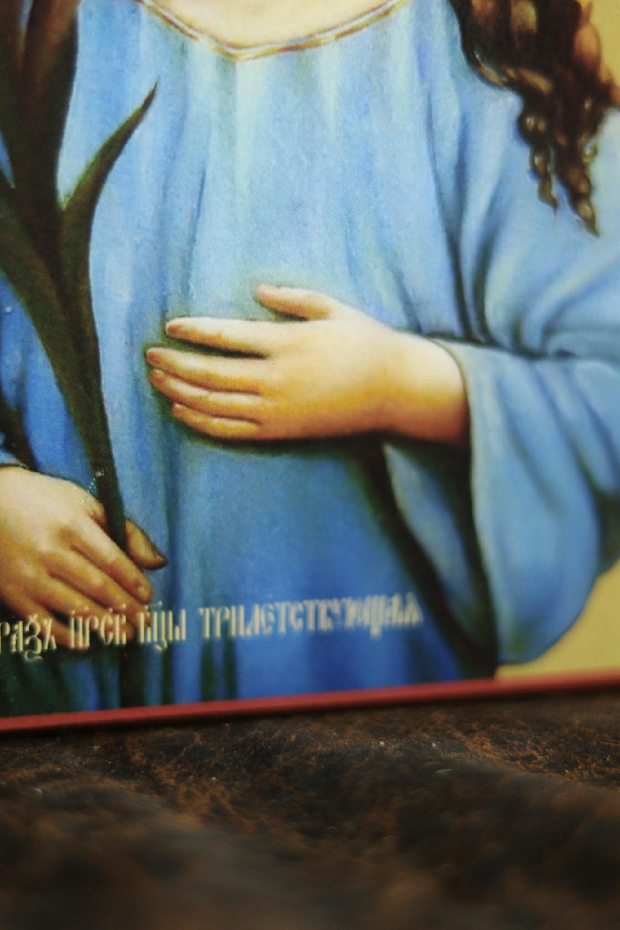 Three-Year-Old Theotokos Icon, Wooden Icon Orthodox Icon