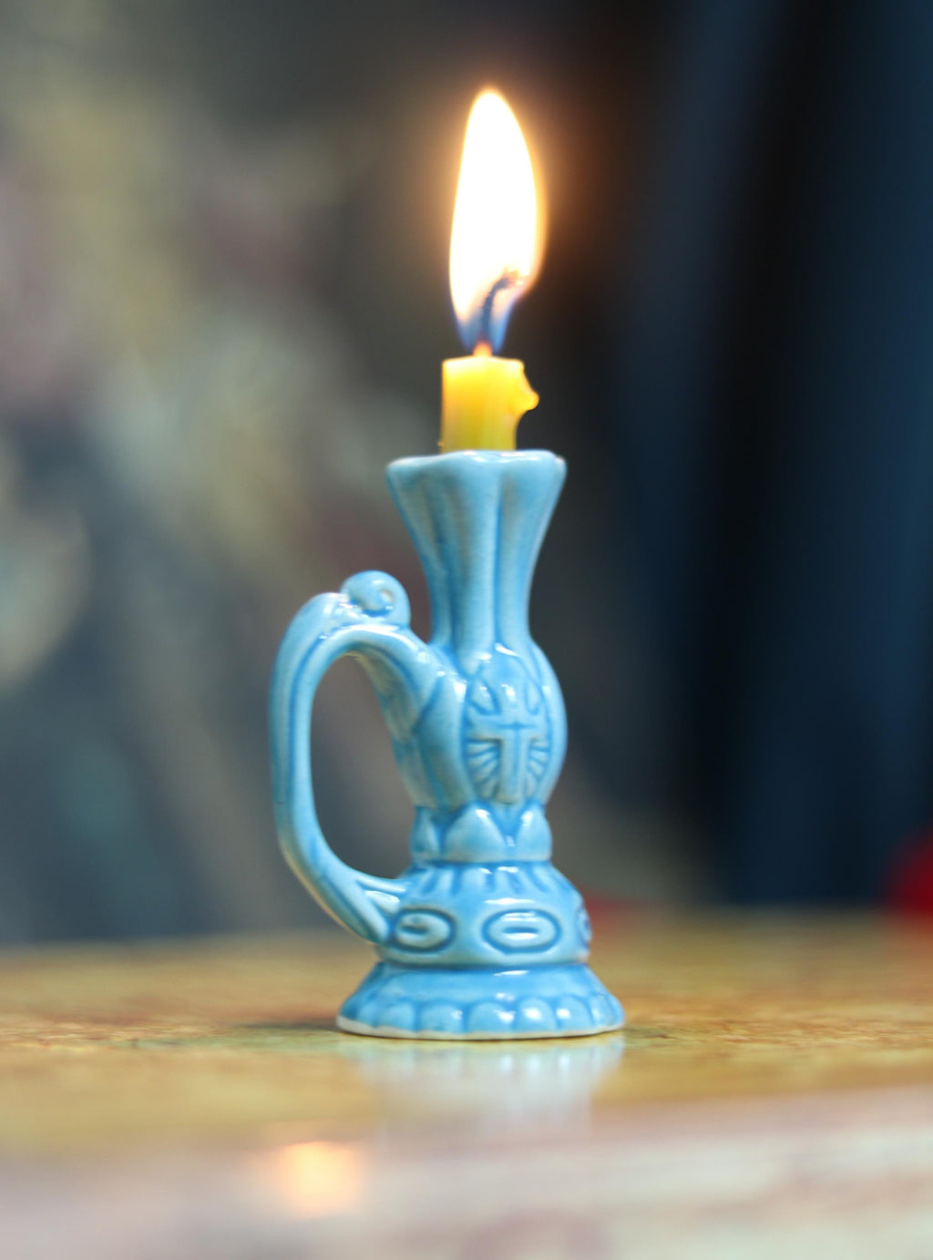 Orthodox candlestick, Ceramic candlestick, Orthodox icon, Orthodox cross, Small candlestick, Retro candlestick, Gift candlestick.