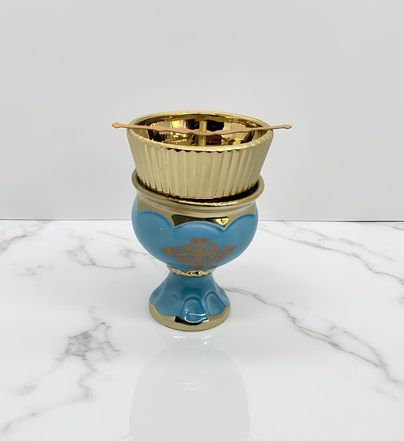 Ceramic Table Oil Lamp 4.7in, Icon Lamp, Vintage Oil Candle, Retro Oil Lamp, Glass Oil Lamp, Orthodox Lamp, Prayer Lamp, Religious Gift