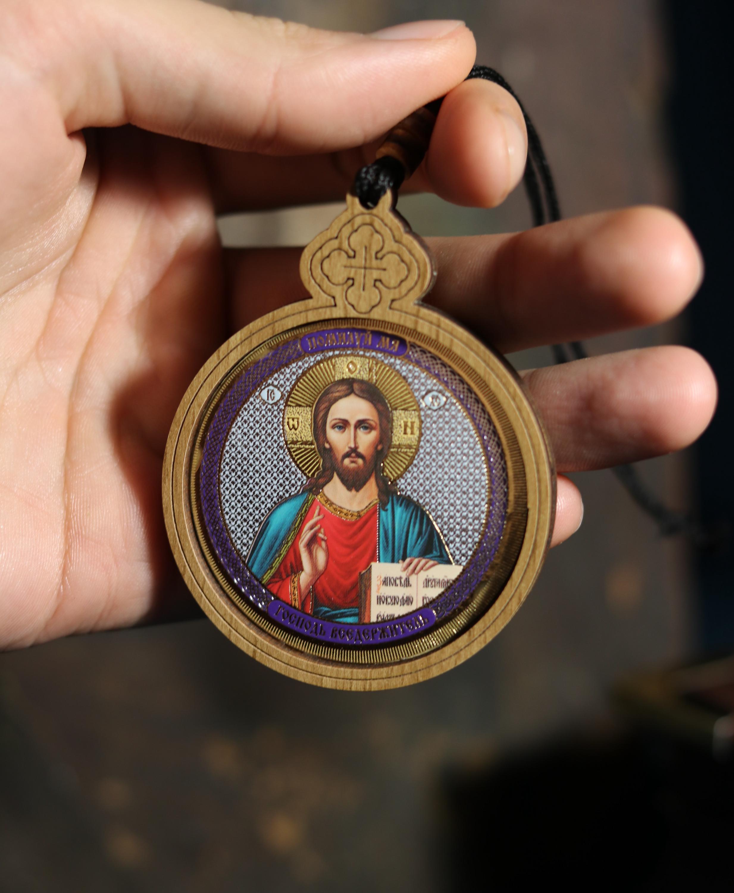 Car Pendant "Christ Pantocrator" – Greek Style,  Orthodox icon, Orthodox christian, Christianity art, Religious car decor