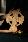 Wooden Beech Cross 12 Inch, Church Cross, Cross of Lord Jesus Christ, Christian Cross, Orthodox Cross
