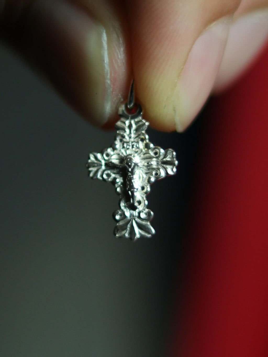 Sterling Silver Orthodox Cross Pendant 1.5cm, 0.61 g Detailed Eastern Crucifix, Christian Gift, Orthodox necklace, Orthodox pendant