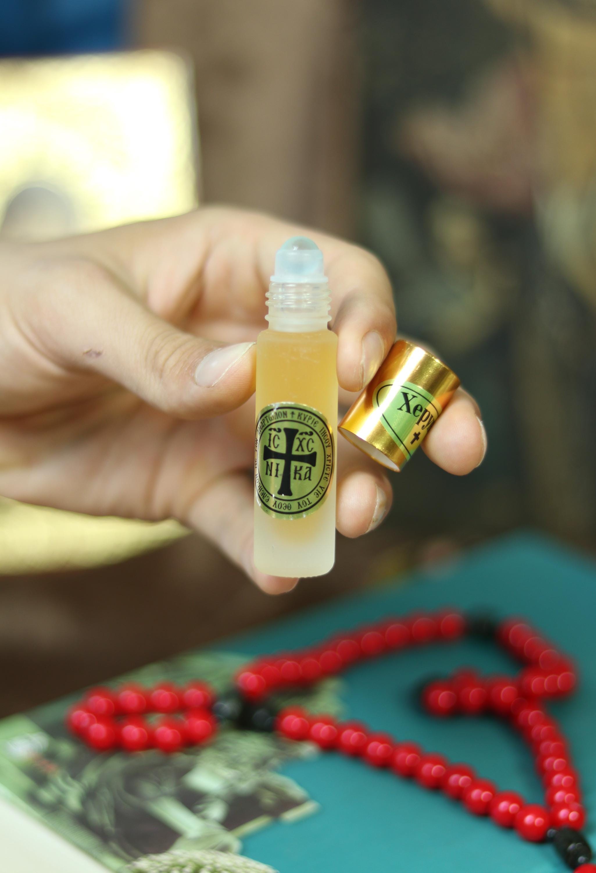 Myrrh Anointing Oil, Perfume Oil, Holy Oil, Prayer Oil, Orthodox Gifts, Christian Oil, Gift for Priest, He Is Risen, Holy Land